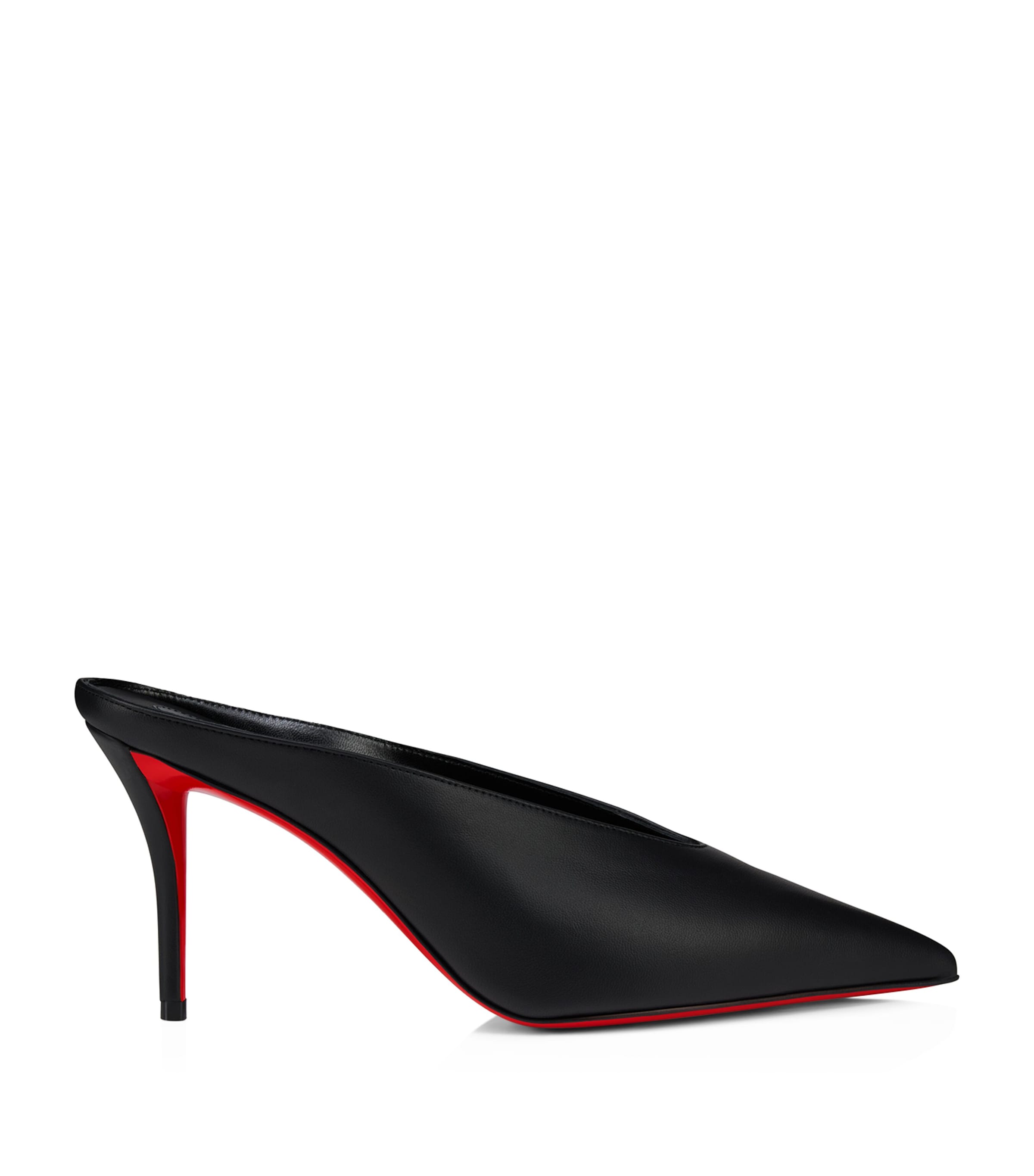 Christian Louboutin Miss Z Slimimule Leather Heeled Mules 80