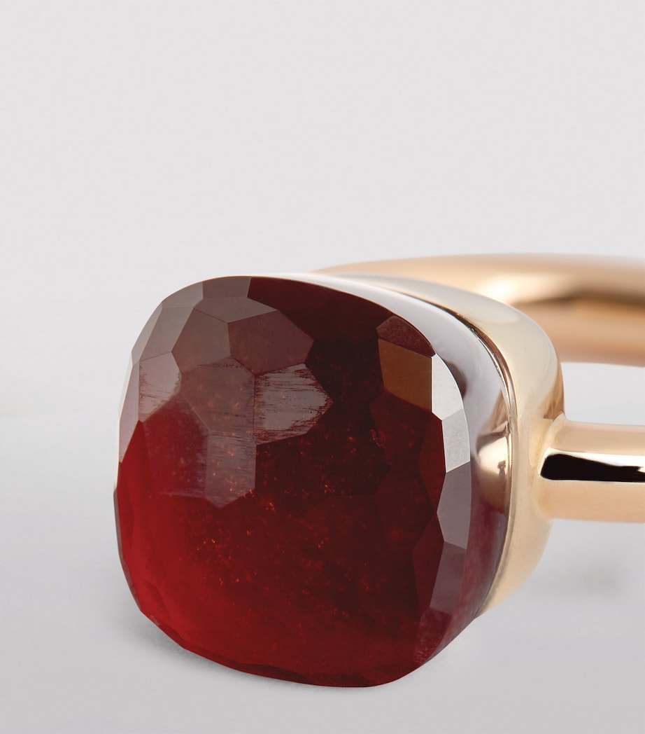Mixed Gold and Garnet Nudo Classic Ring 000OG Image 6