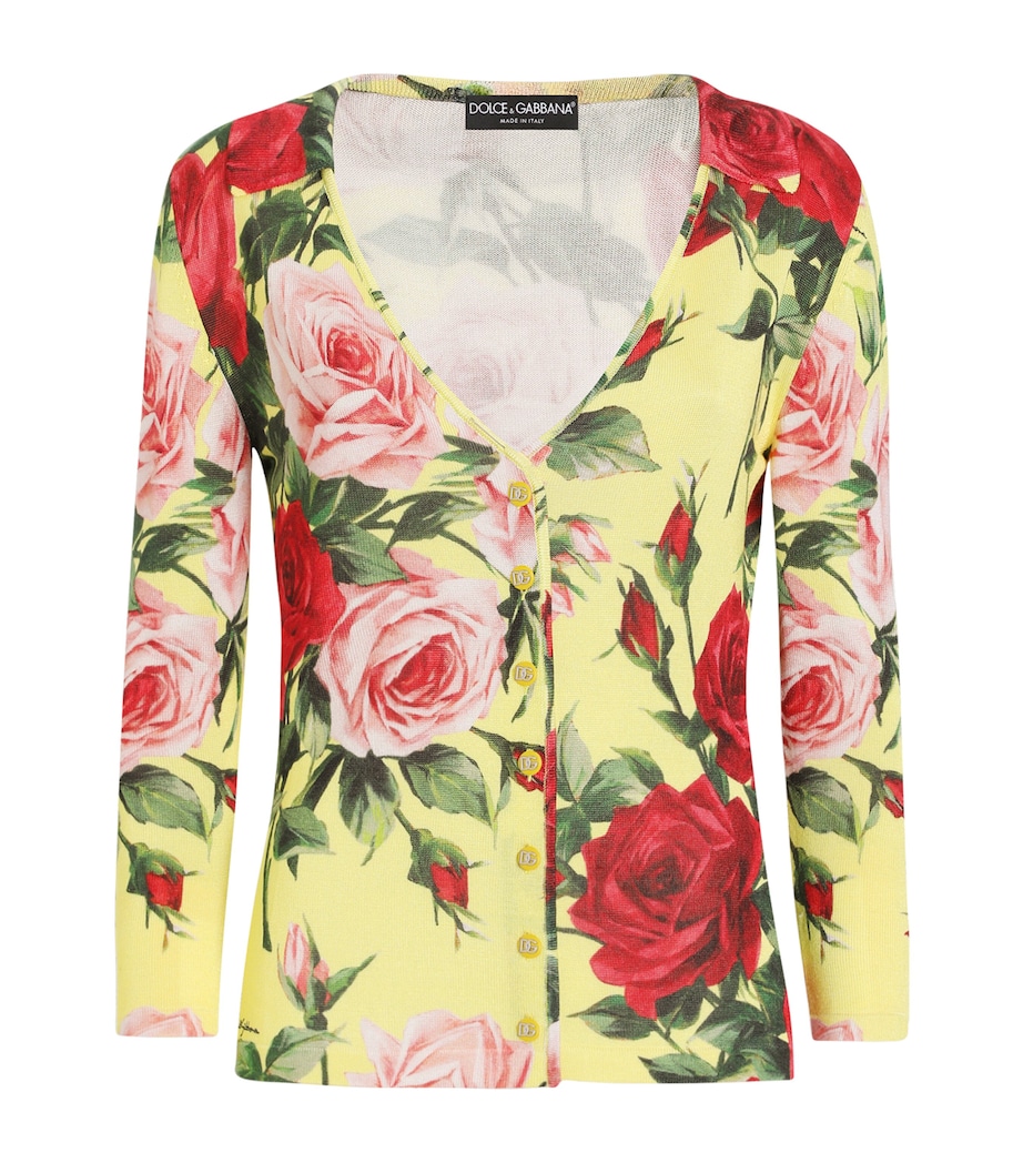 Silk Floral Cardigan HG5JD-BOUQUET Image 1
