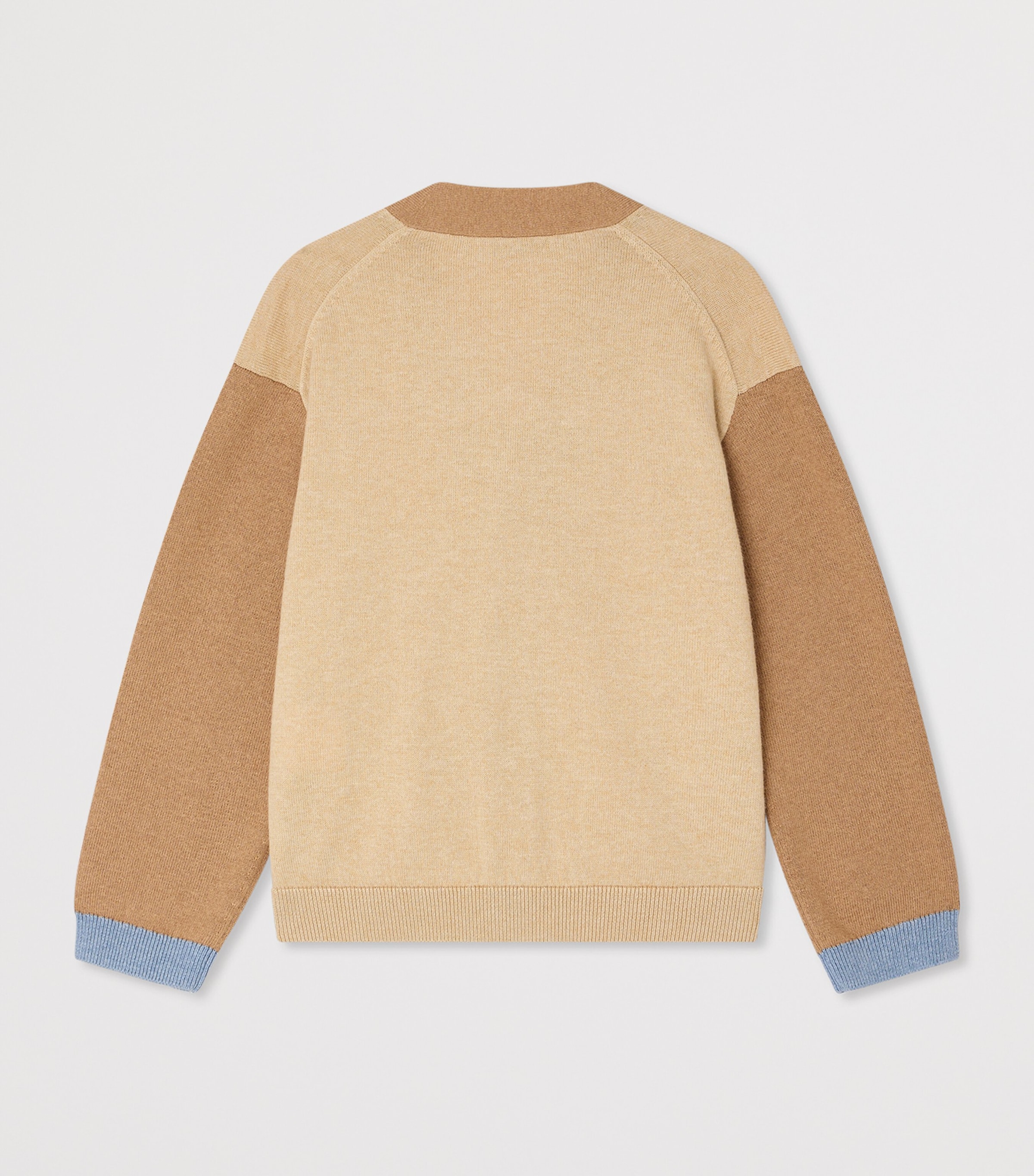 Cotton-Cashmere Edouard Cardigan (10-14 Years) BEIGE CHINE Image 2