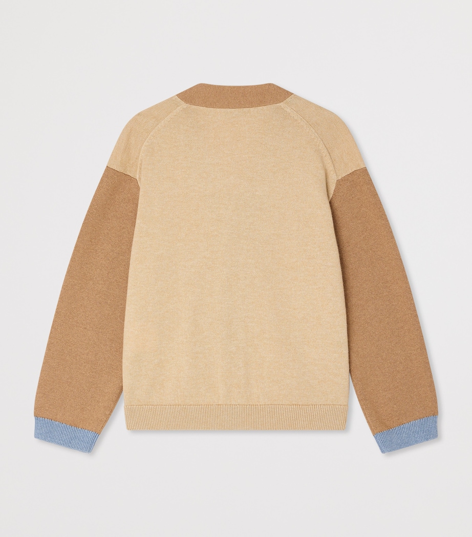 Cotton-Cashmere Edouard Cardigan (10-14 Years) BEIGE CHINE Image 2