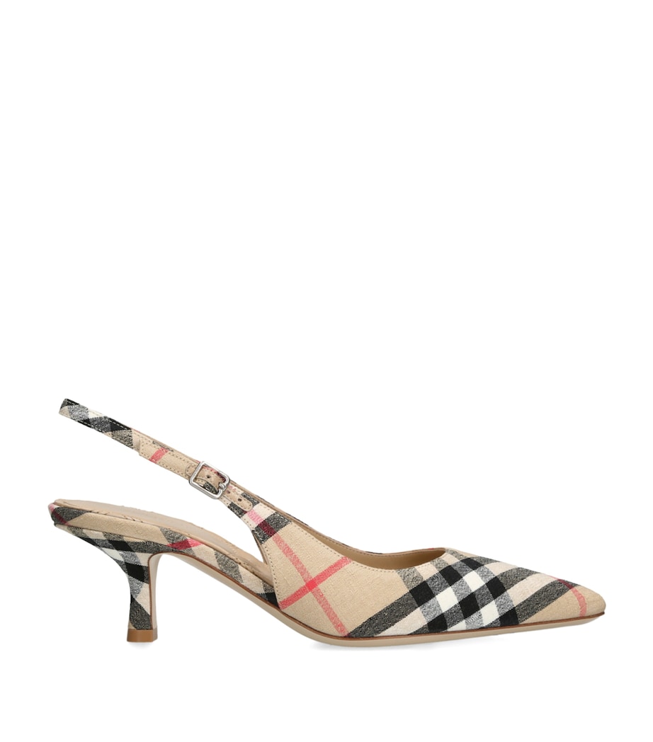 LF Dame Slingback Heels 55 BEIGE COMB Image 1