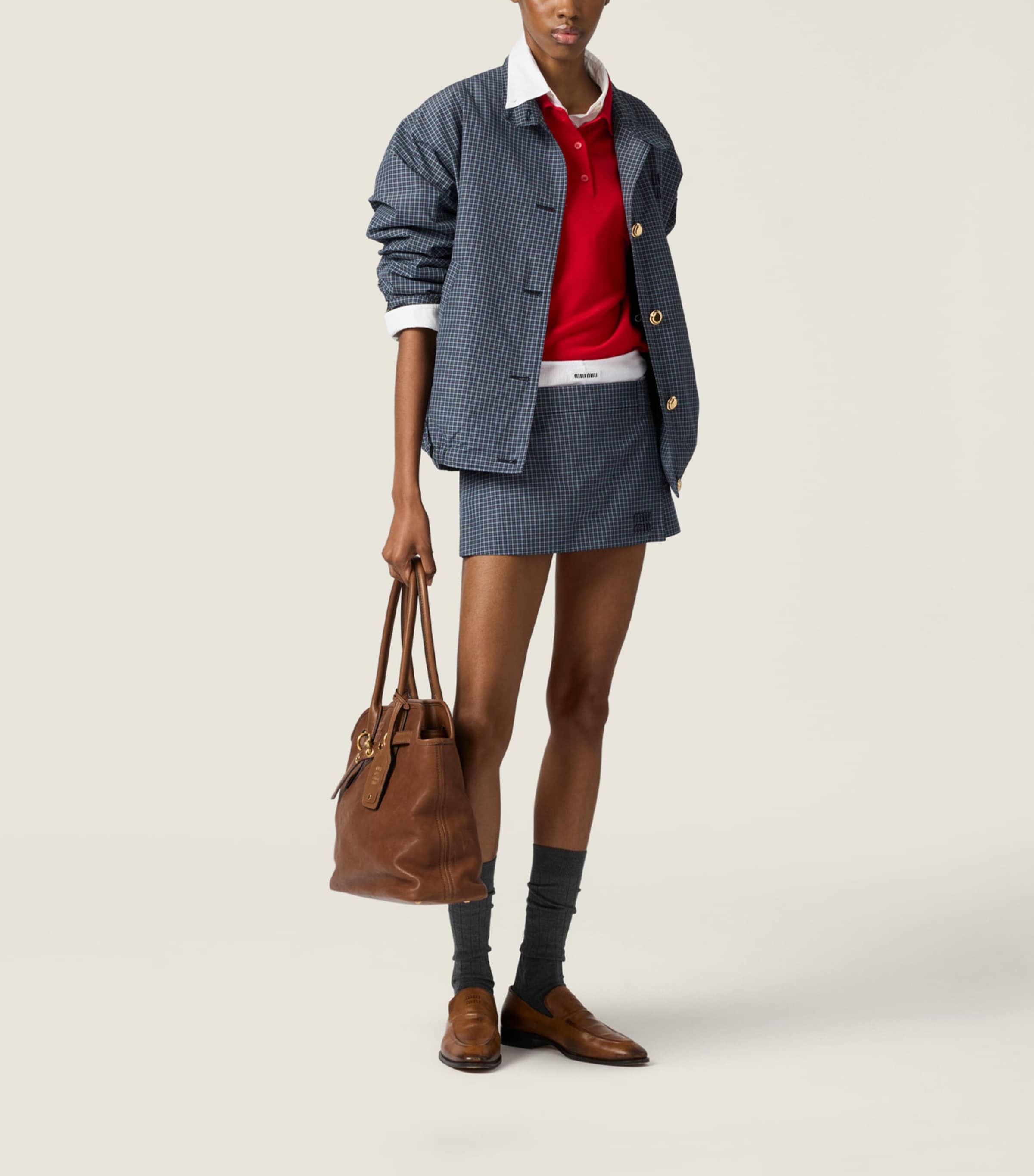 Miu Miu Womens Wool Polo Sweater Image 2