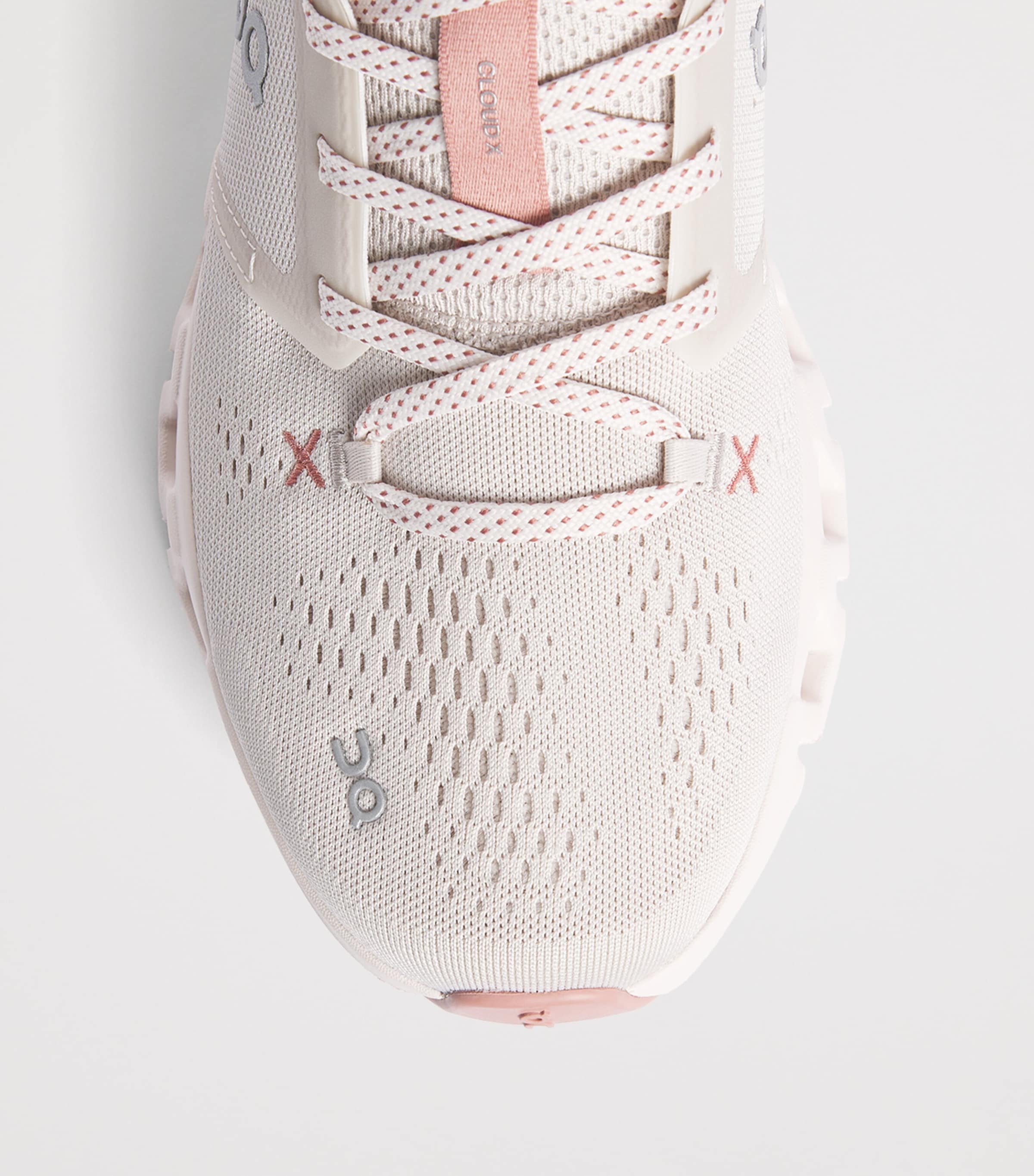 On Womens Cloud X 5 Trainers Pearl | Oyster Image 4