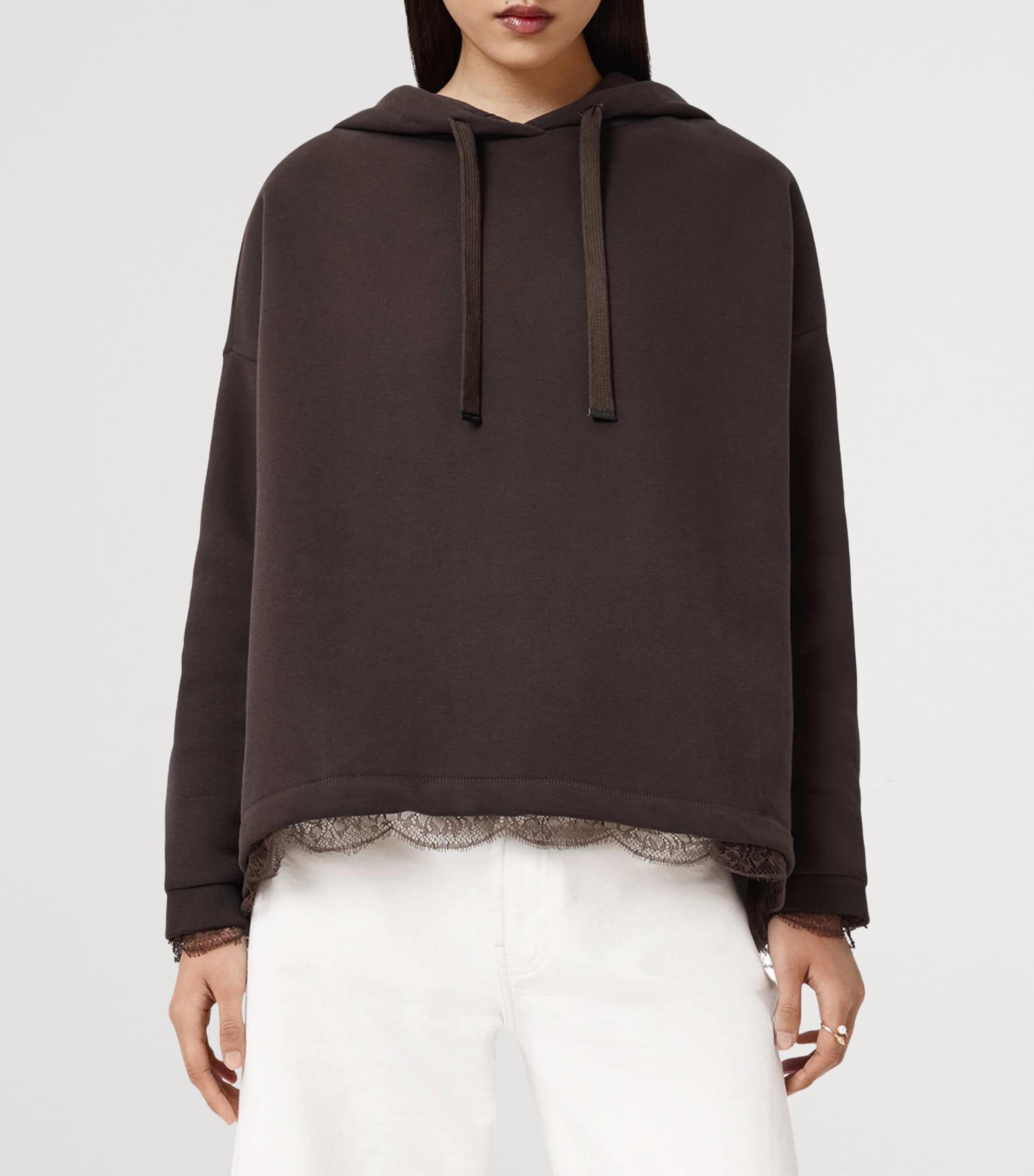 Organic Cotton-Blend Nia Hoodie BOTTLE BROWN Image 4