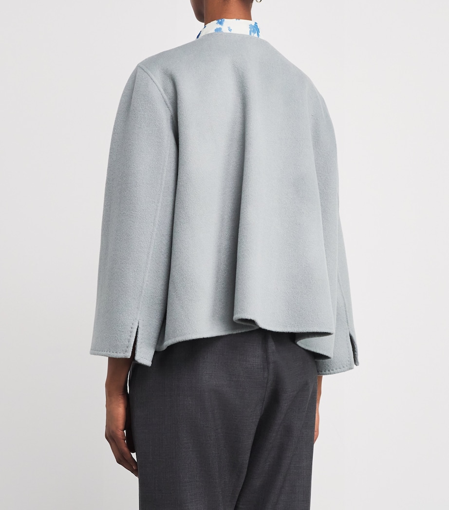 Wolk Morais Womens Cashmere Paletot Jacket Mist Image 4