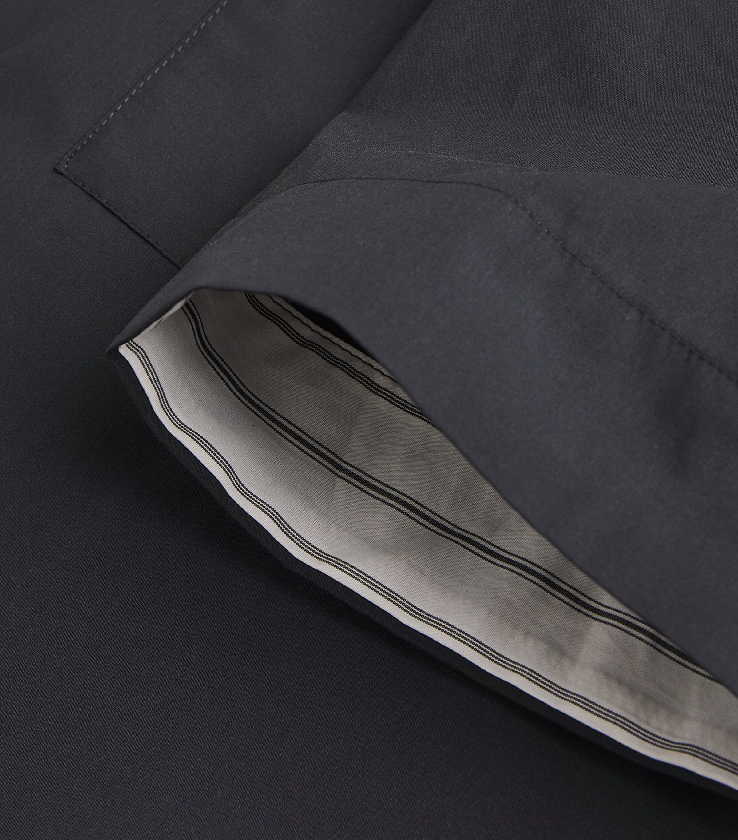 Cotton Poplin Cropped Shirt BLACK Image 5