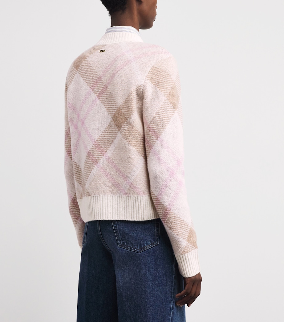 Wool-Blend Tartan Sweater MULTI Image 4