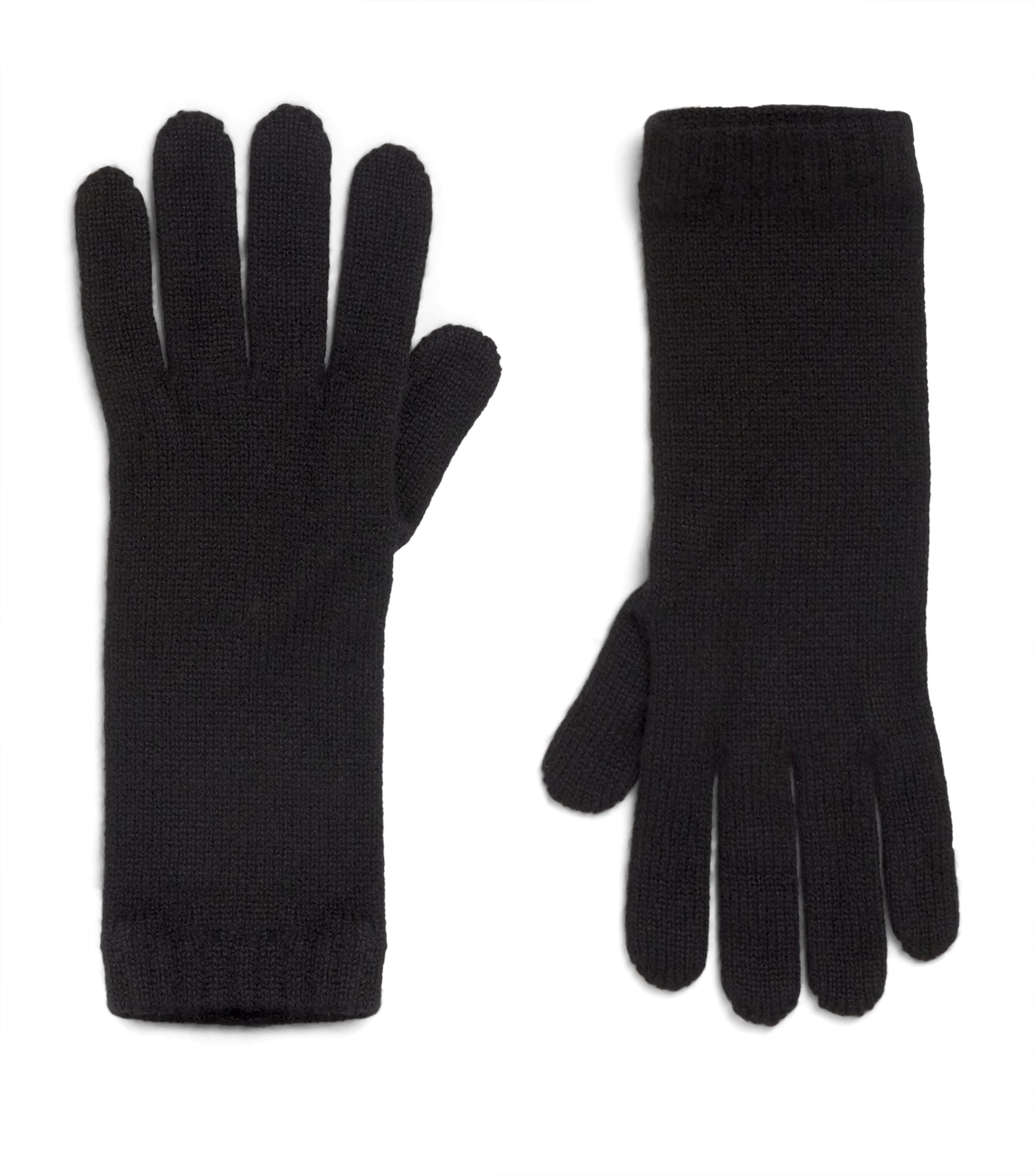 Johnstons Of Elgin Cashmere Short Cuff Gloves In Black