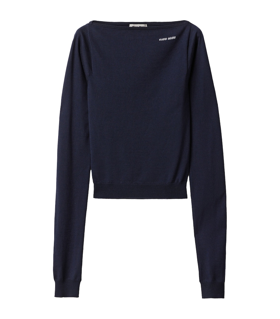 Fleece Wool Logo Sweater F0008 Image 1