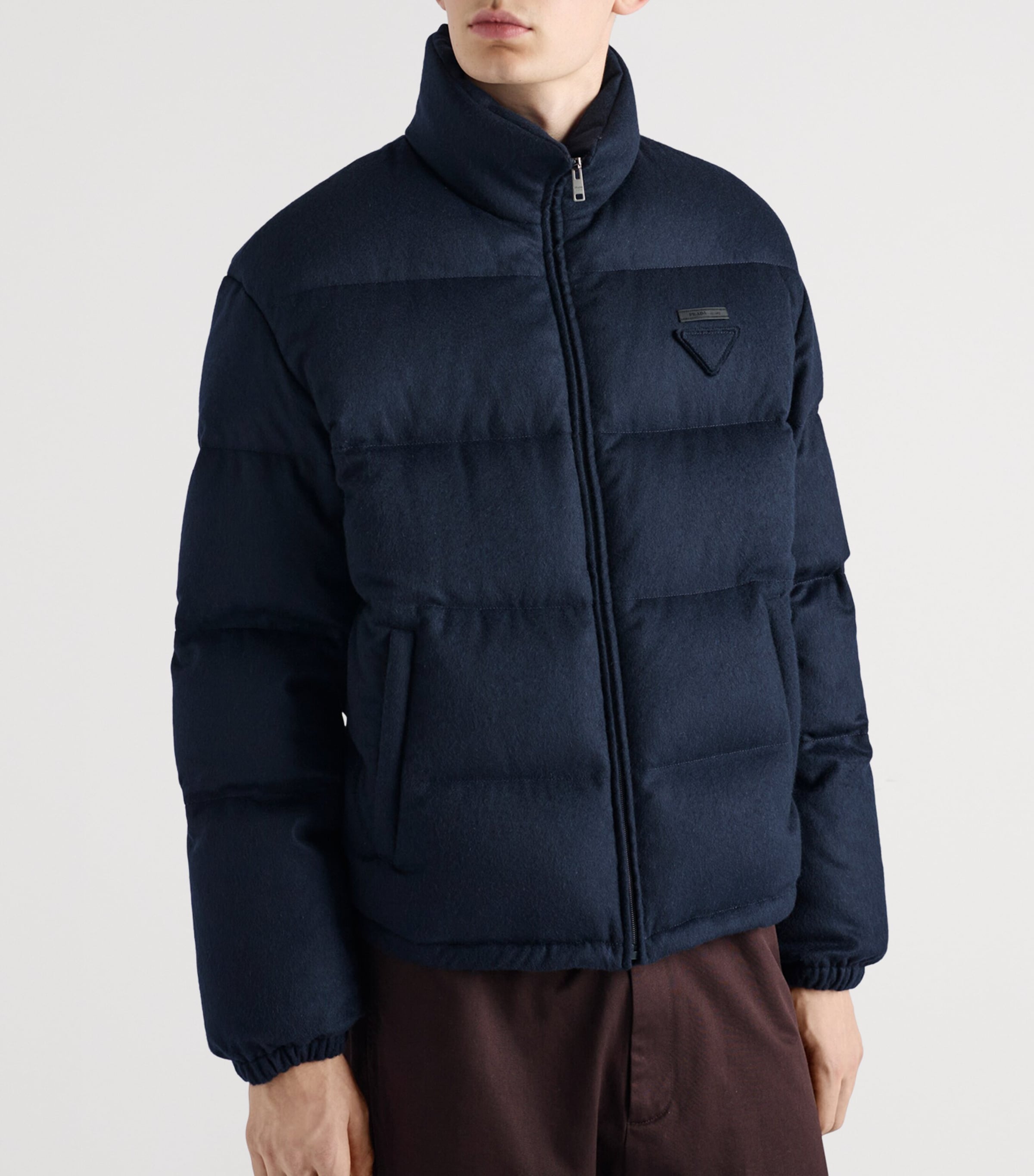 Cashmere Logo Puffer Jacket F0008 Image 3