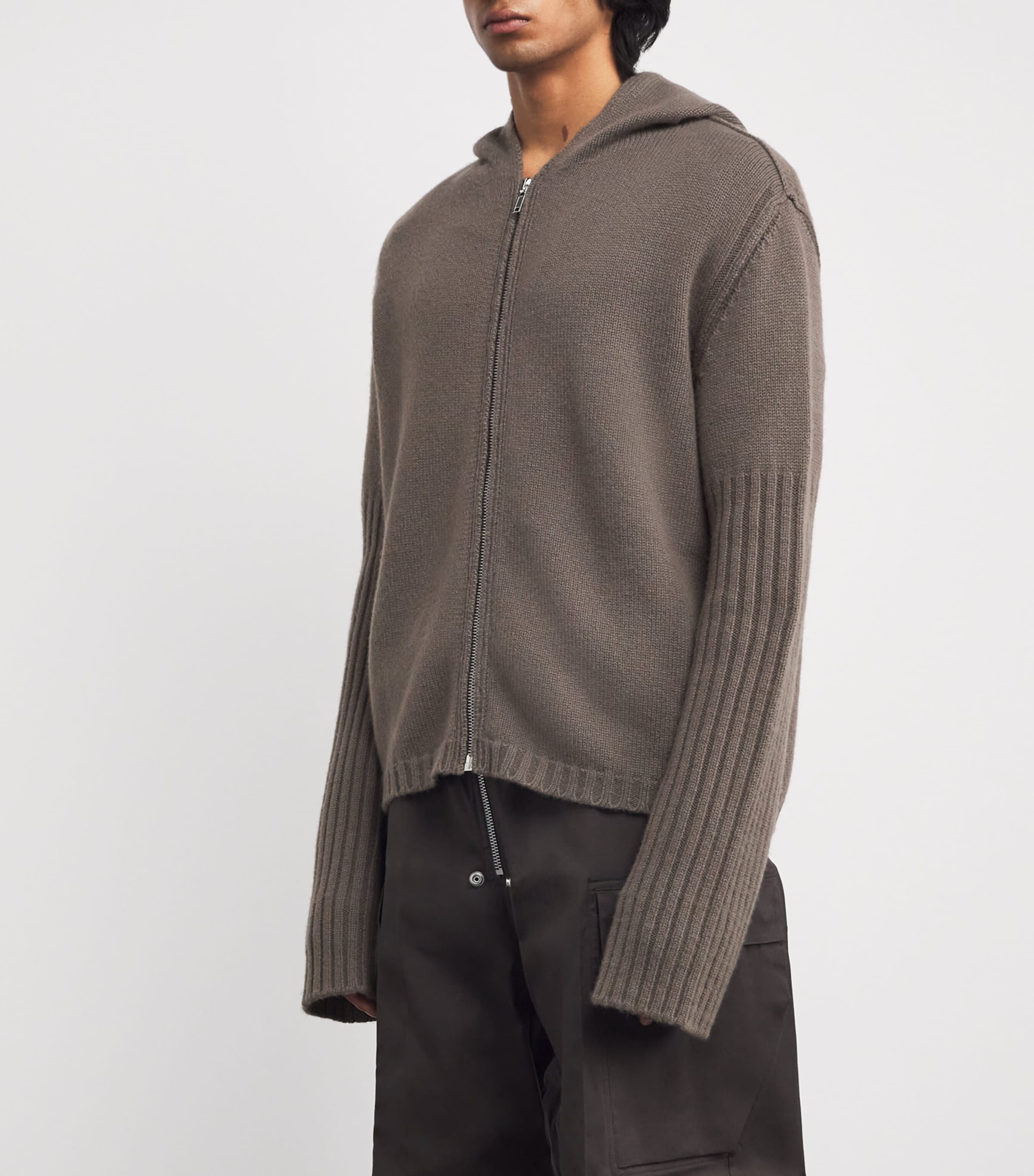 Rick Owens Cashmere Zip-Up Hoodie | Harrods US