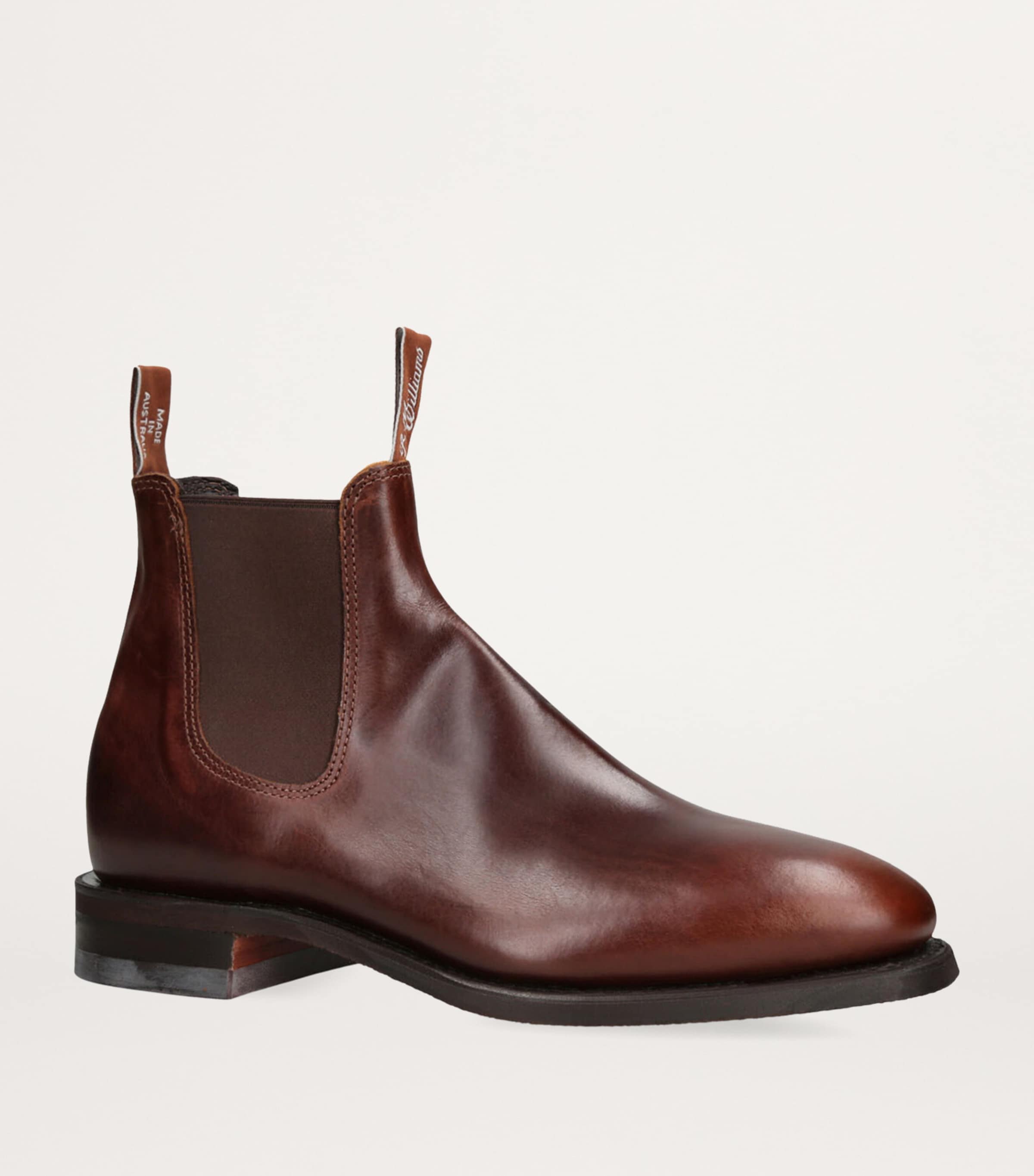 Leather Ankle Boots MID BROWN Image 3