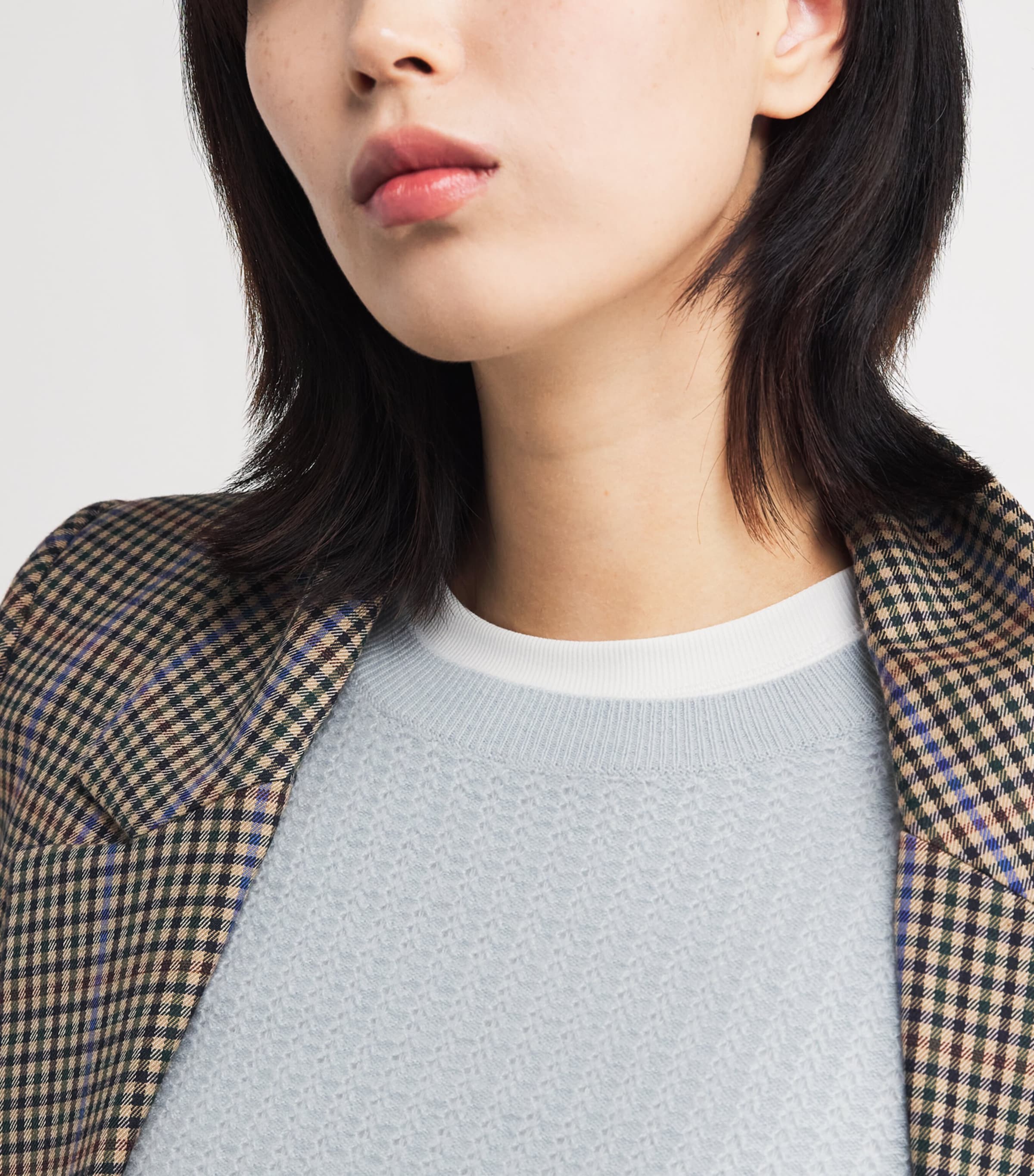 Cashmere Pointelle Sweater SKY BLUE Image 6