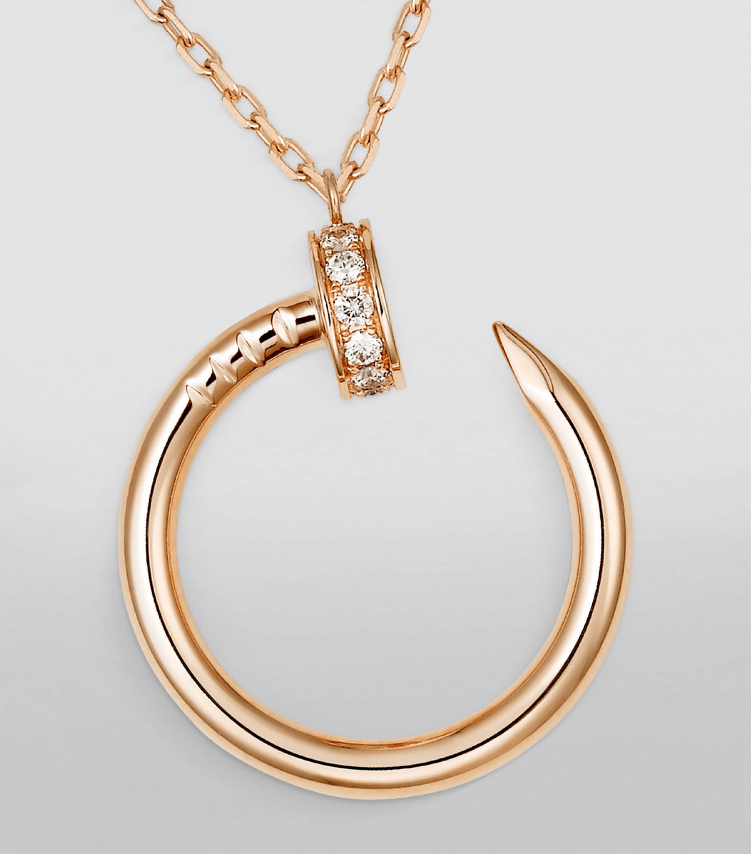 Rose Gold and Diamond Juste un Clou Necklace ROSE GOLD Image 5