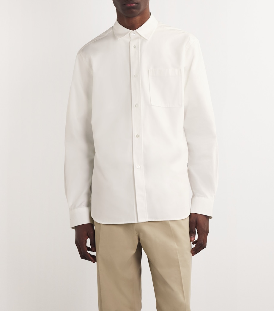 Róhe Mens Cotton Oversized Shirt Optic White Image 3
