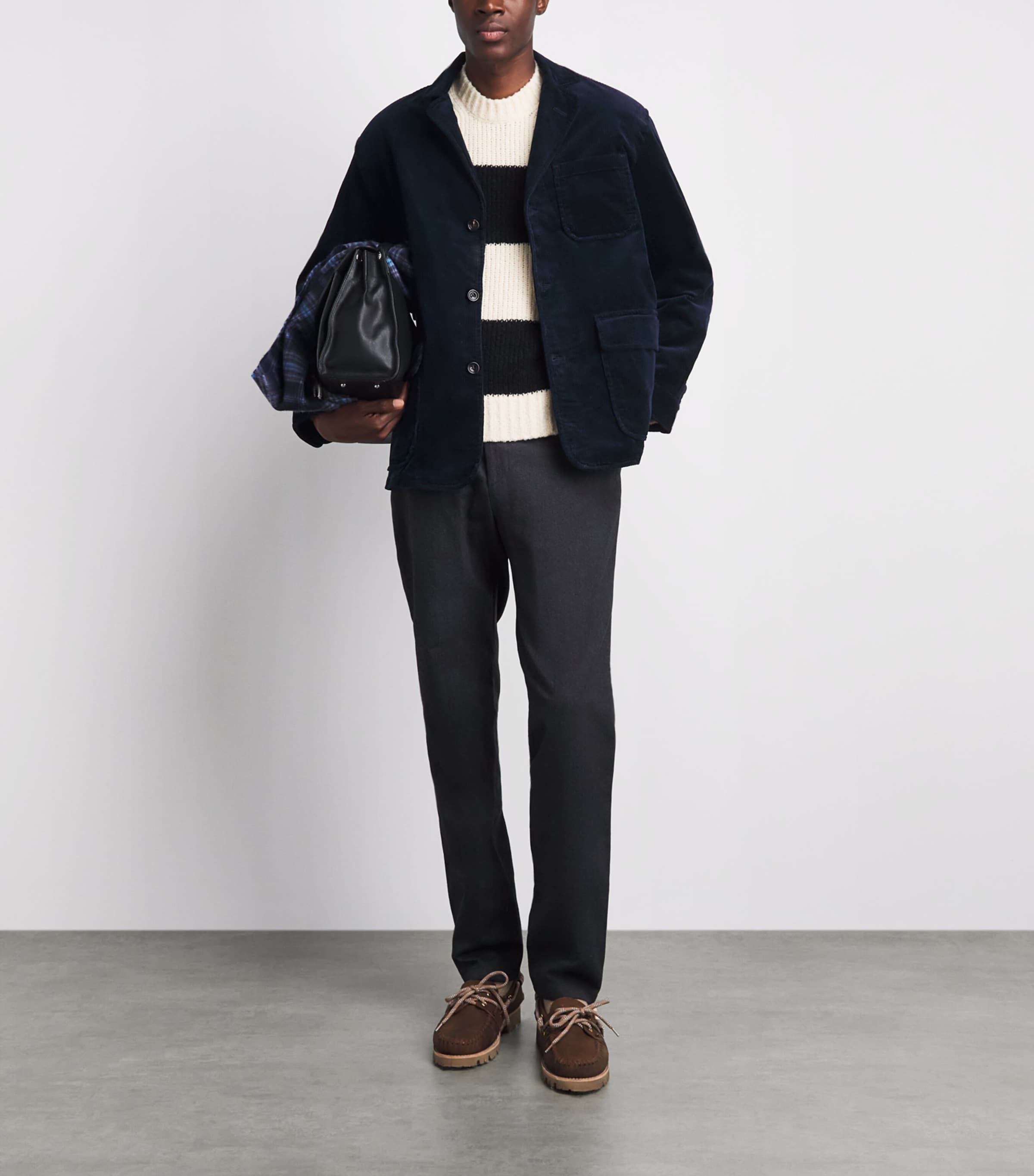 Polo Ralph Lauren Mens Cotton Corduroy Finley Jacket Aviator Navy Image 2