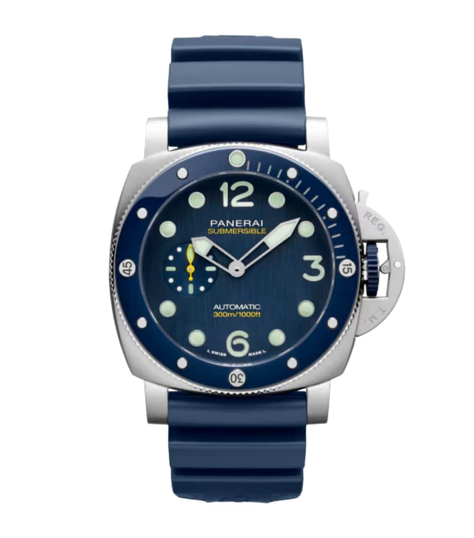 x Mike Horn Stainless Steel Submersible Watch 44mm BLUE Image 1