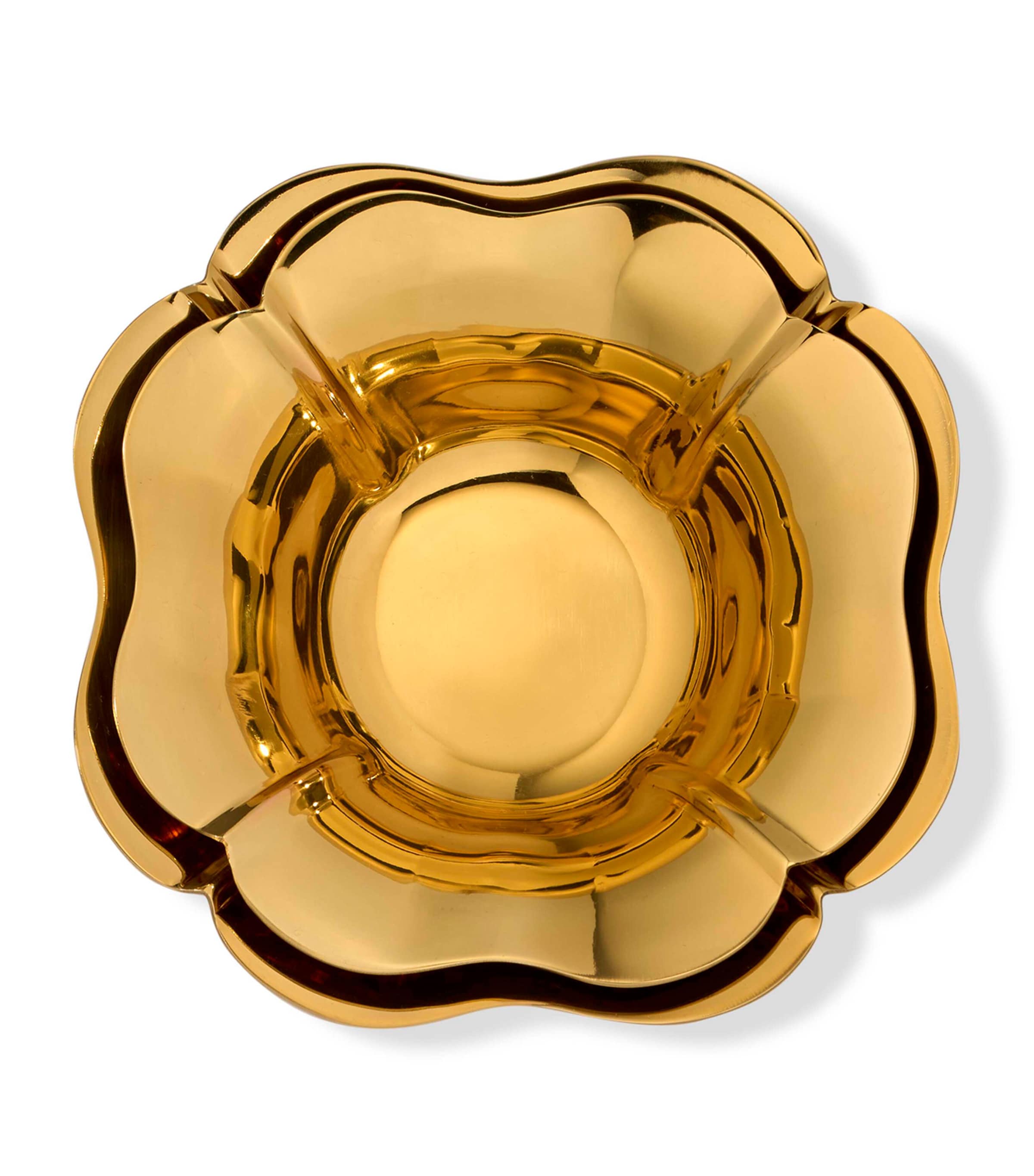 Set of 2 Brass Olivia Nesting Bowls GOLD Image 4