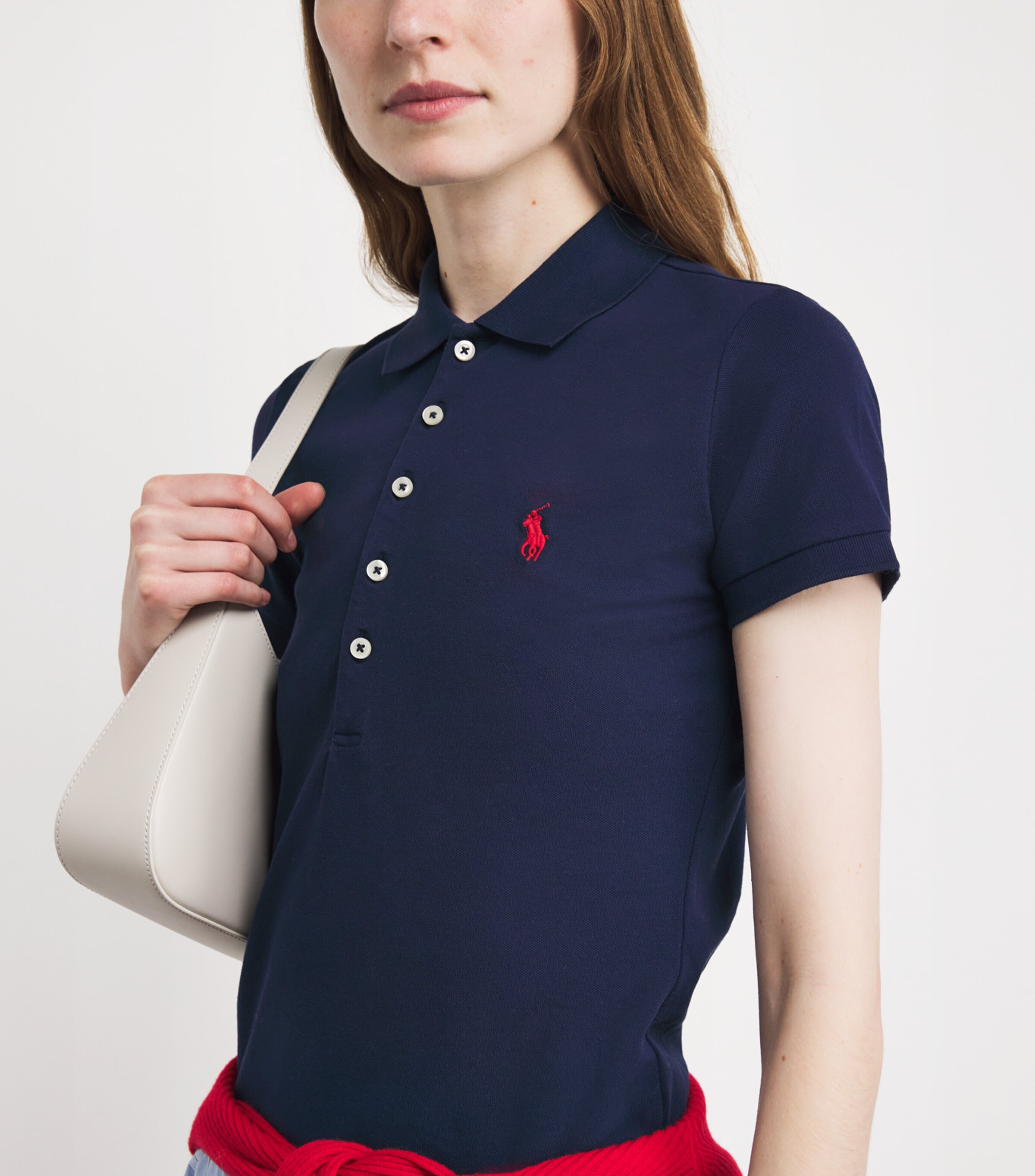 Stretch-Cotton Julie Polo Shirt NEWPORT NAVY Image 9