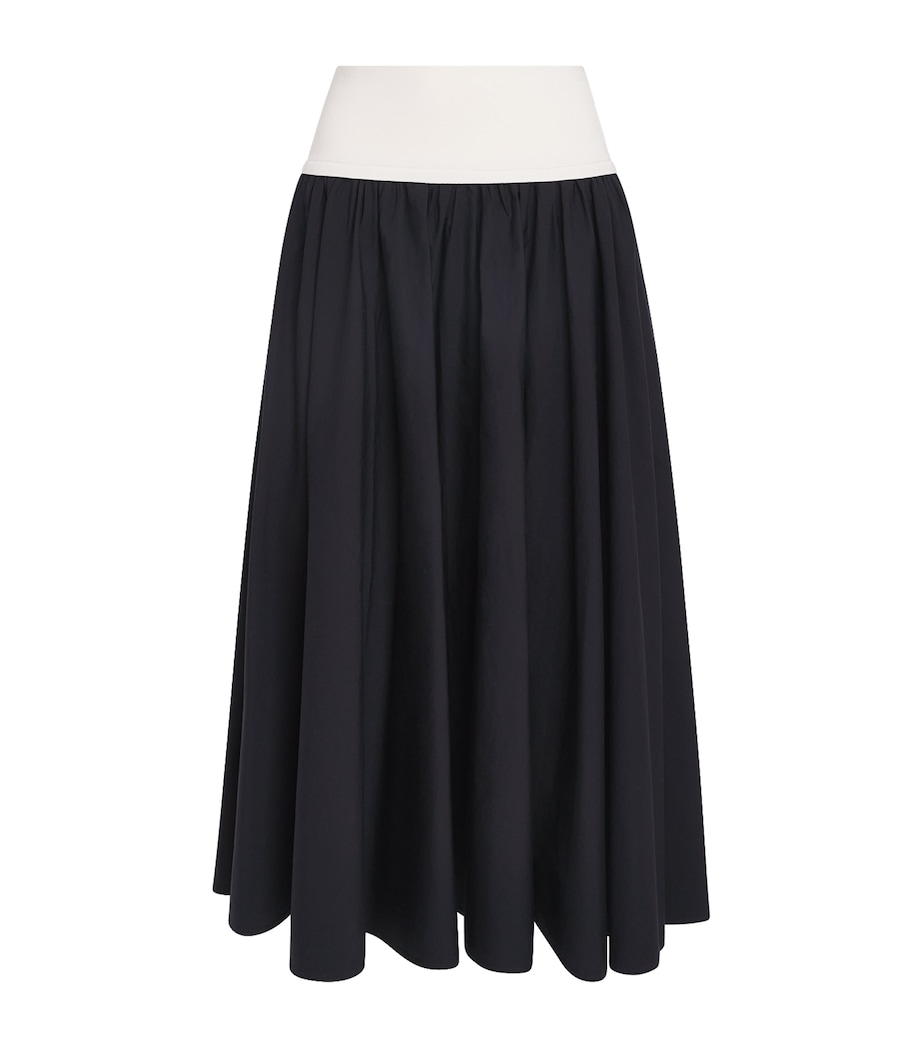 Polo Ralph Lauren Womens A-Line Maxi Skirt Atlantic Image 1
