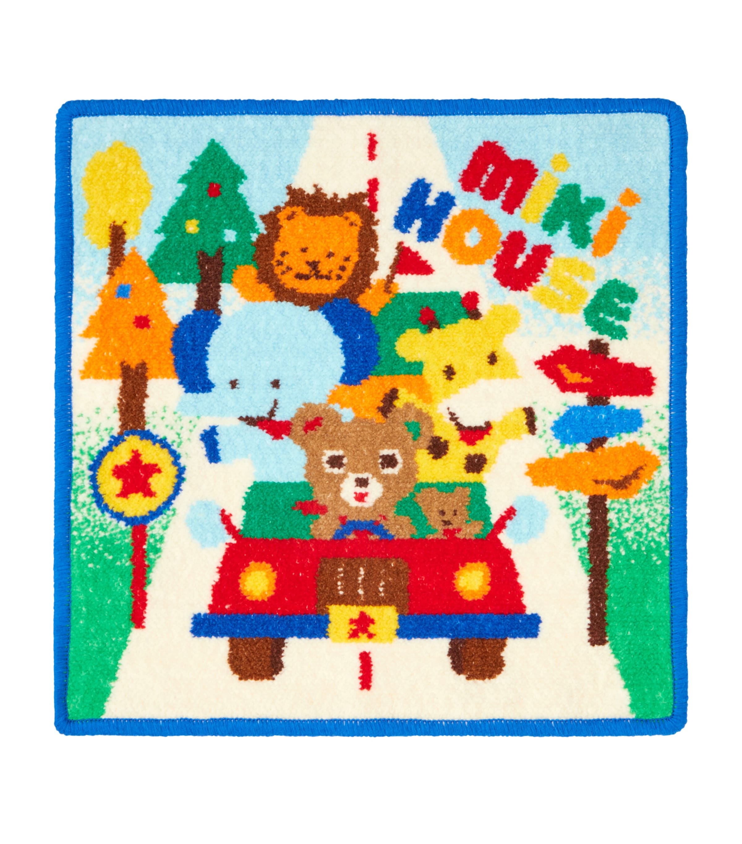 Miki House Cotton Printed Towel In Multi