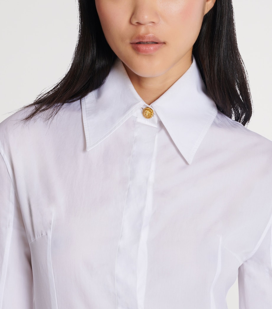 Cotton Poplin Shirt 0FB BLANC OPTIQUE Image 6