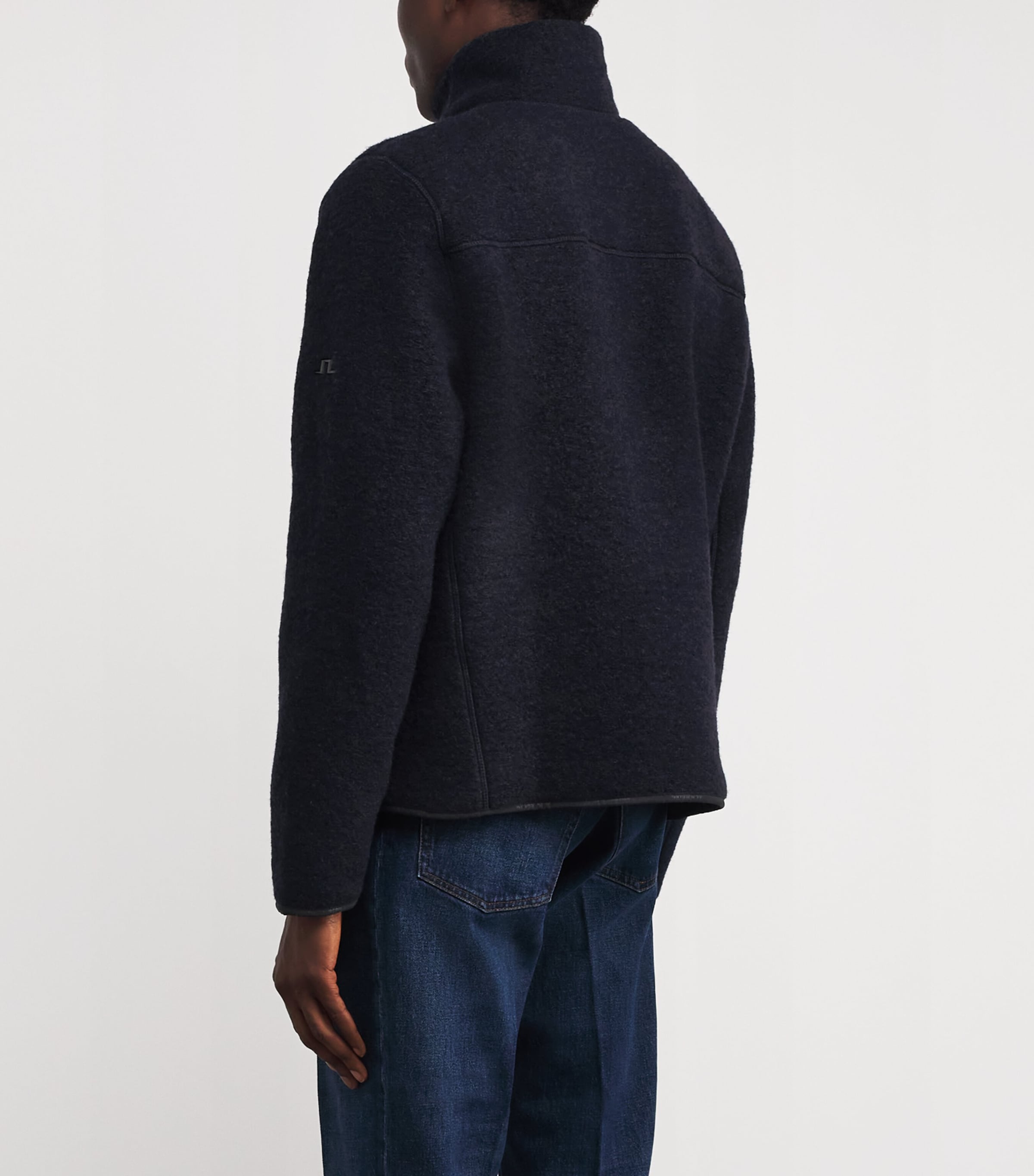 Wool-Blend Fleece Dustin Jacket 6855 JL NAVY Image 4