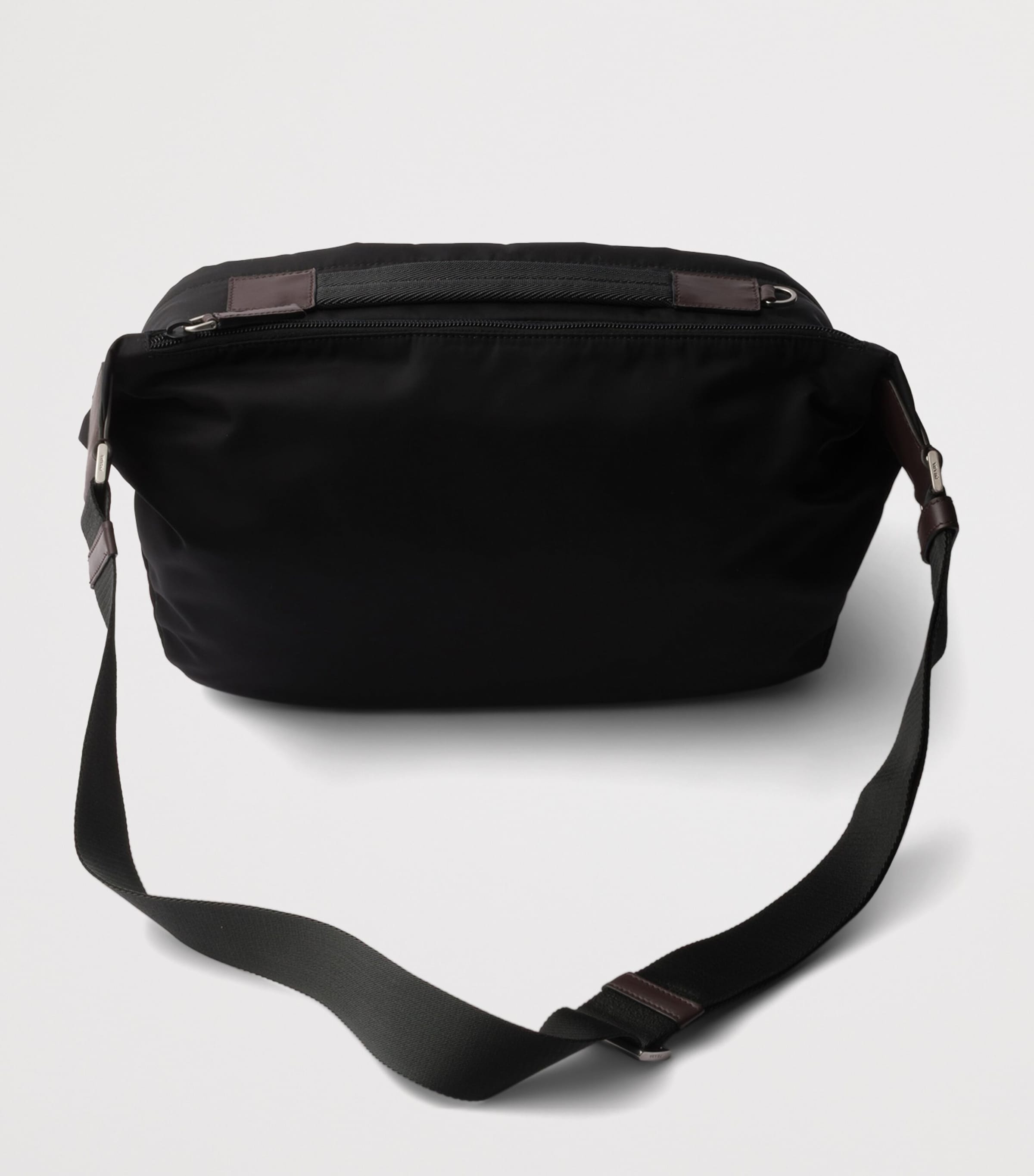 Re-Nylon and Leather Shoulder Bag F0002 Image 4
