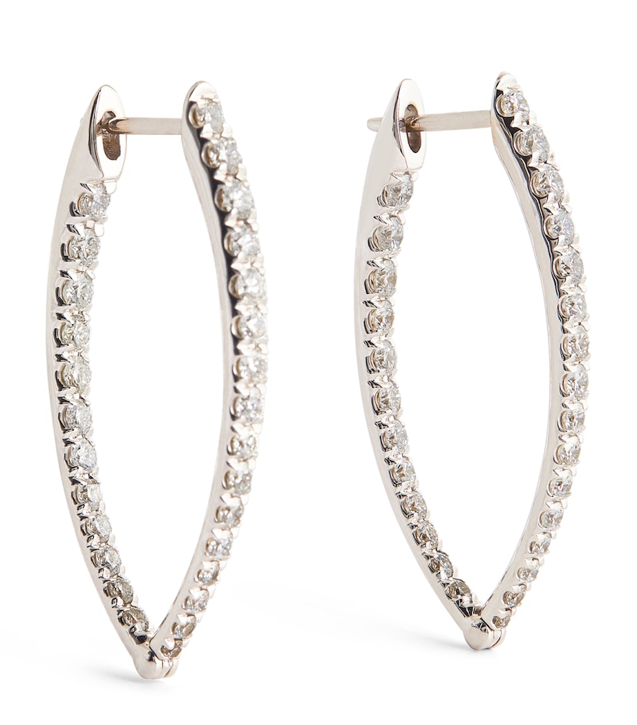 White Gold and Diamond Cristina Earrings WHITE GOLD Image 1