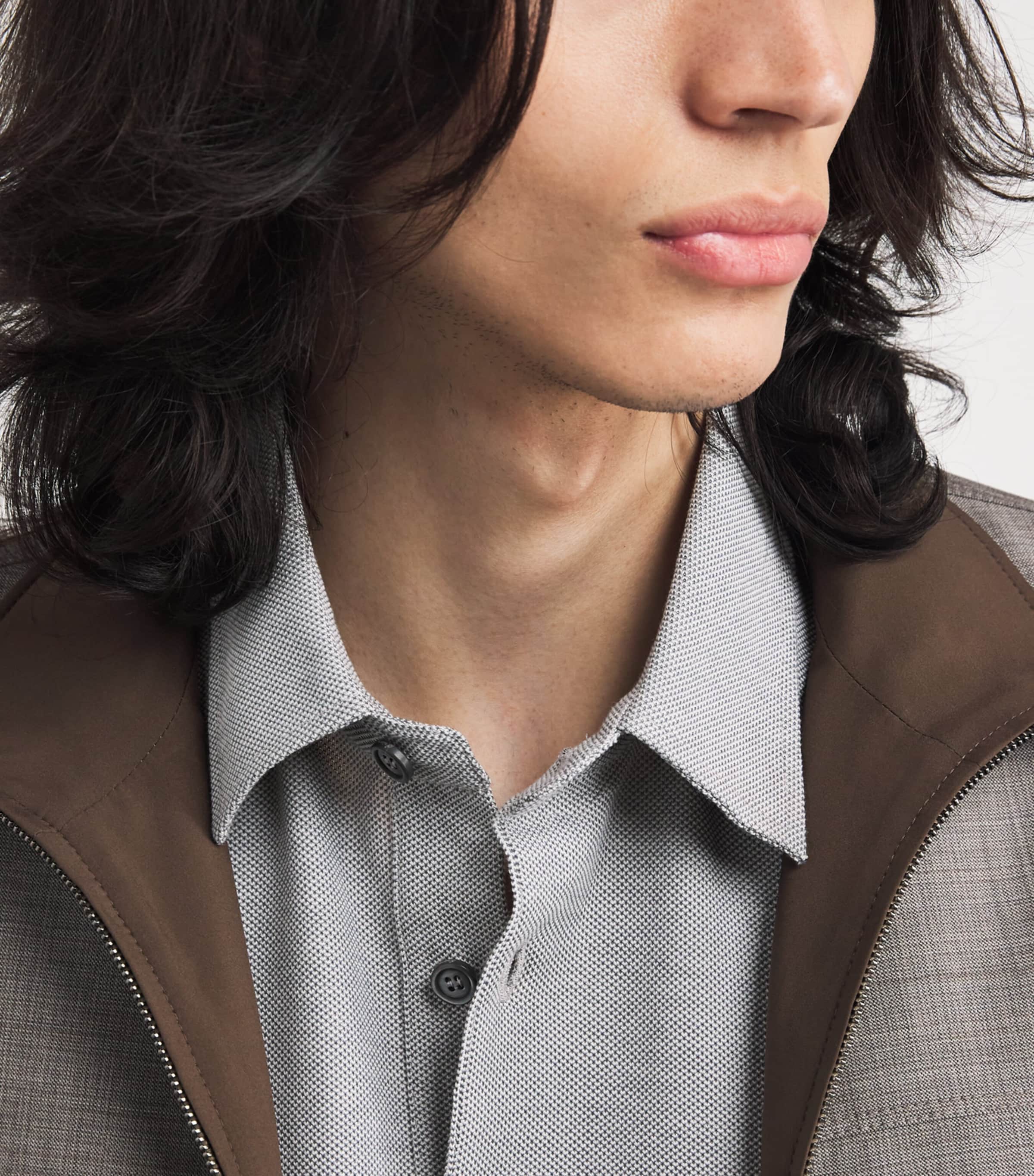 Brioni Mens Cotton Piqué Polo Shirt Image 3