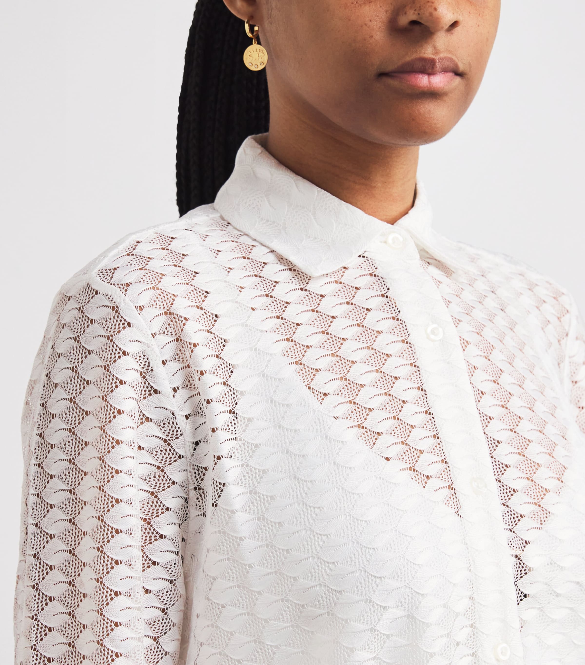 Crochet Daria Shirt WHITE4 Image 4