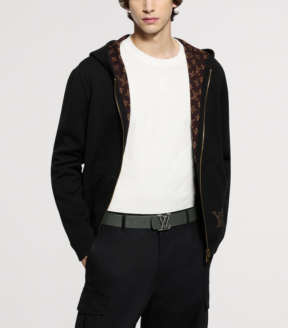 Leather Dimension Drift Belt BLACK/KHAKI GREEN Image 5