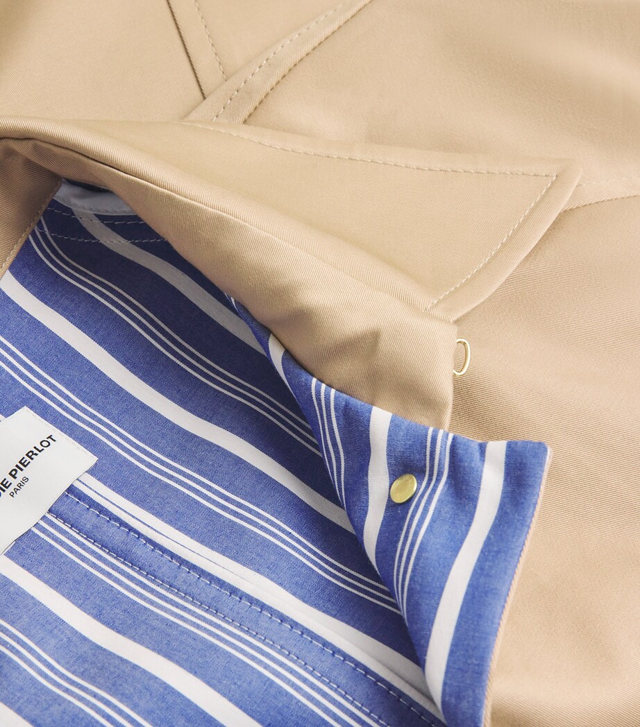 Mid-Length Trench Coat BEIGE Image 5