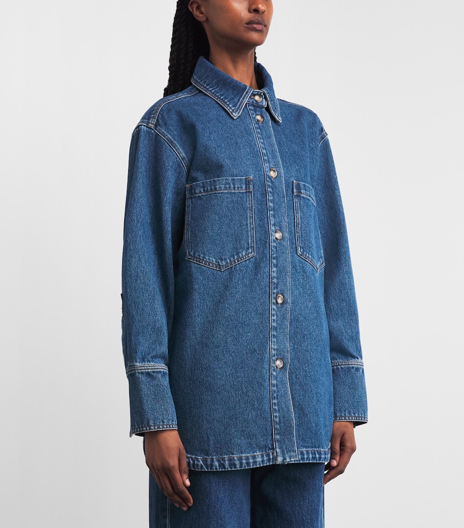 Joseph Womens Denim Idar Shirt Mid Blue Image 4