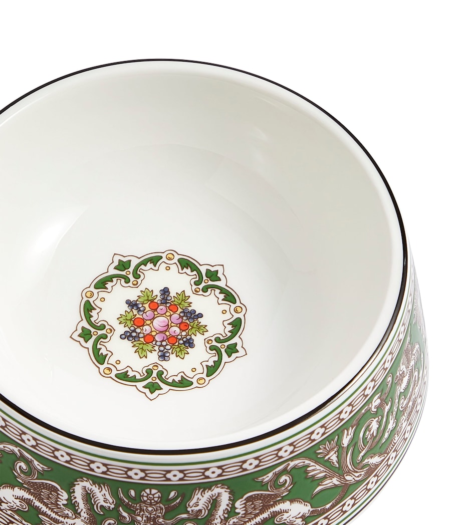 Wedgwood Bone China Florentine Pet Bowl (17cm) Green Image 3