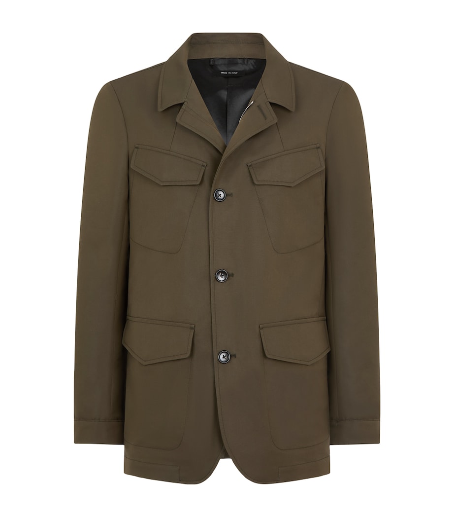 TOM FORD Mens Cotton-Blend Field Jacket Gam Image 1