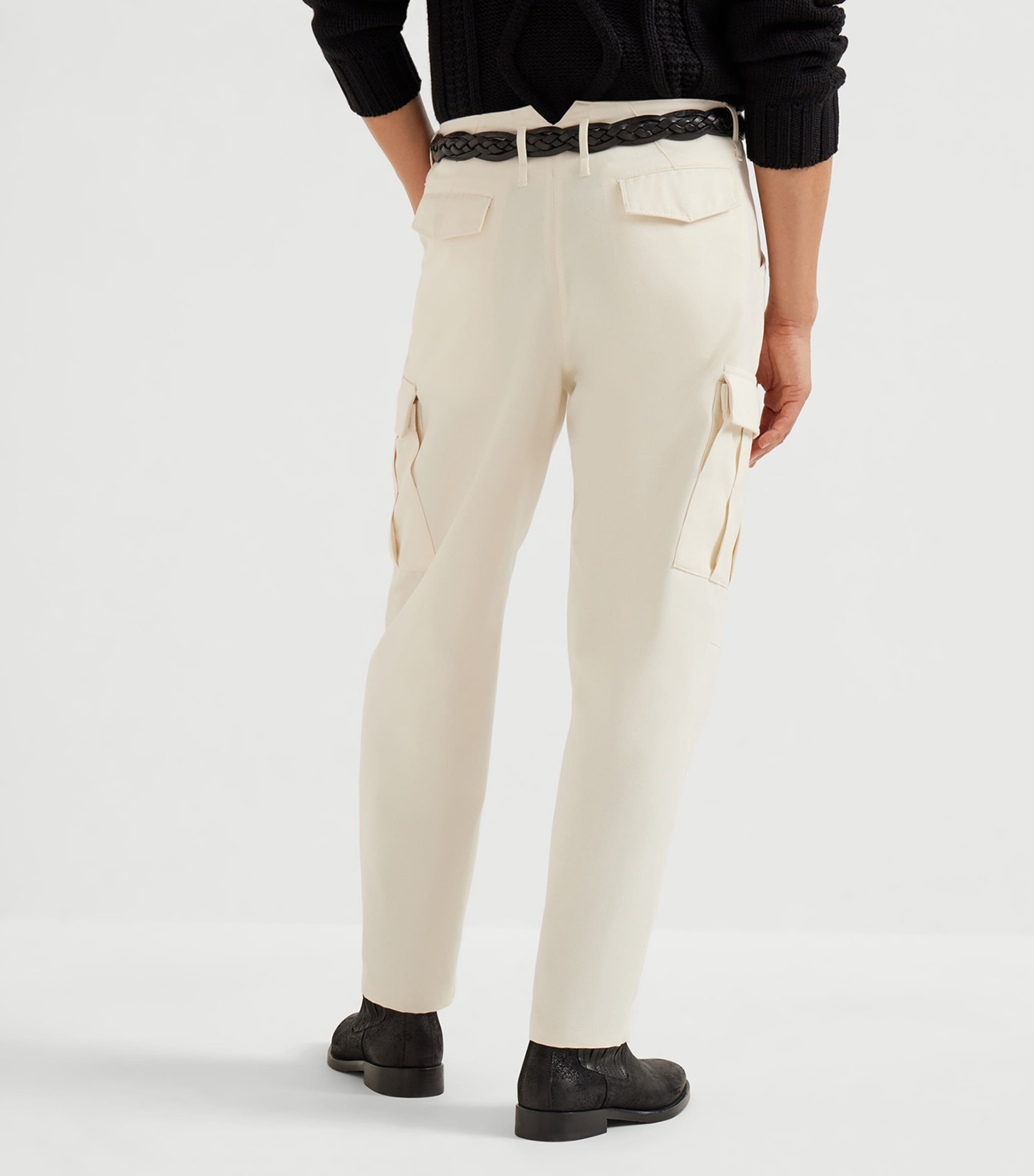 Cotton-Wool Leisure Fit Cargo Trousers C7510 Image 3