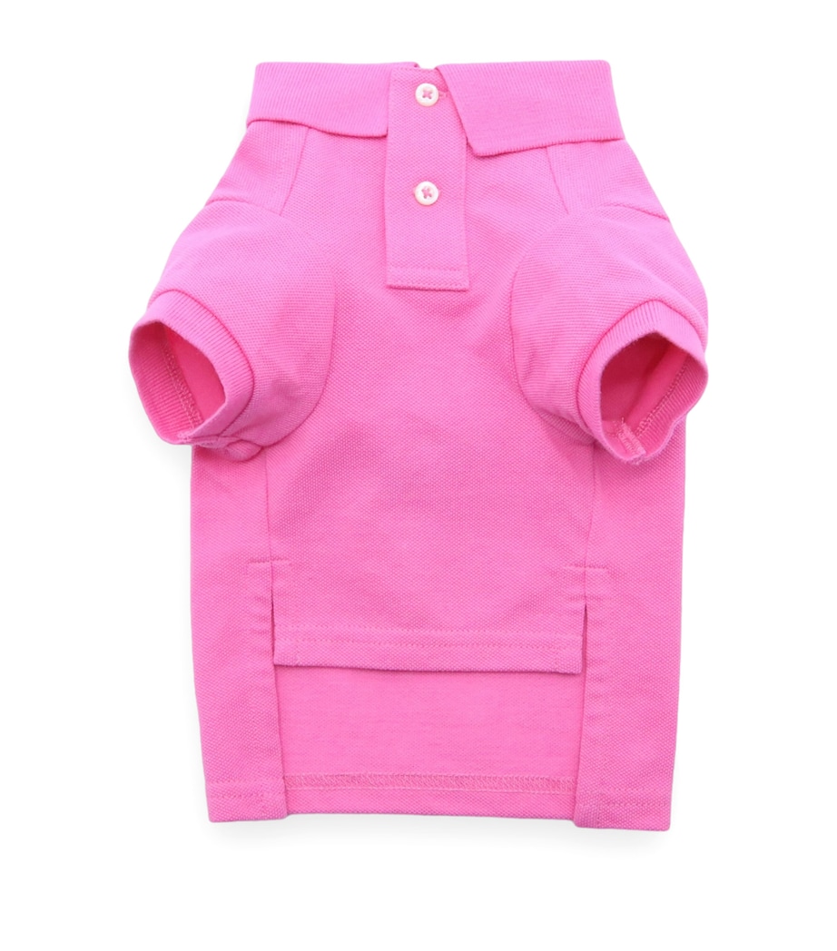 Ralph Lauren Cotton Polo Bear Dog Shirt (XS) Baja Pink Image 2