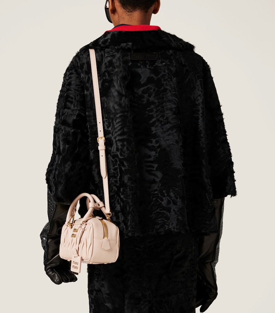 Matelassé Leather Arcadie Top-Handle Bag F098L Image 5