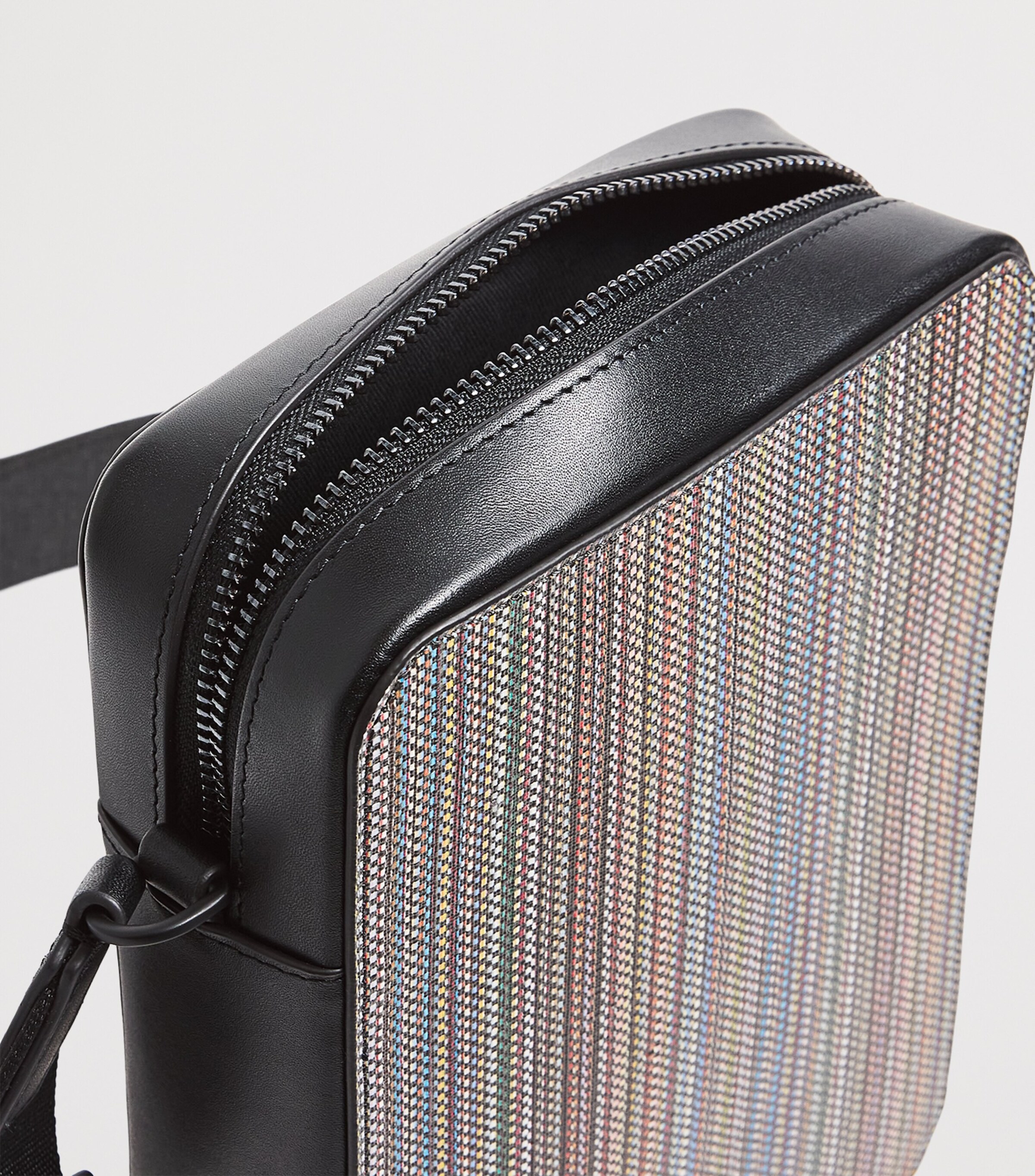 Coated Canvas Signature Stripe Cross-Body Bag PRINTED Image 4