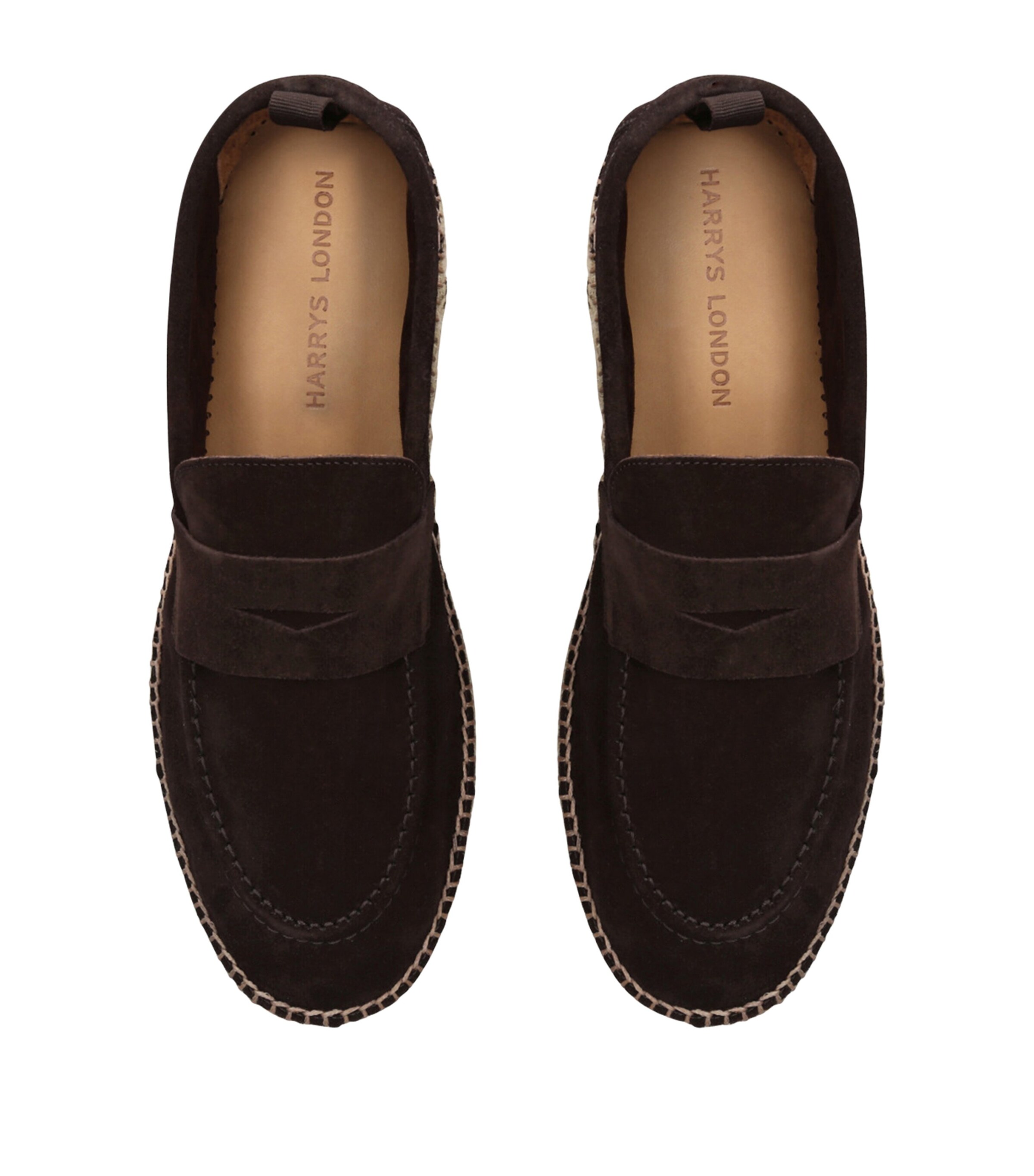 Suede Riviera Espadrille Loafers DARK BROWN Image 4