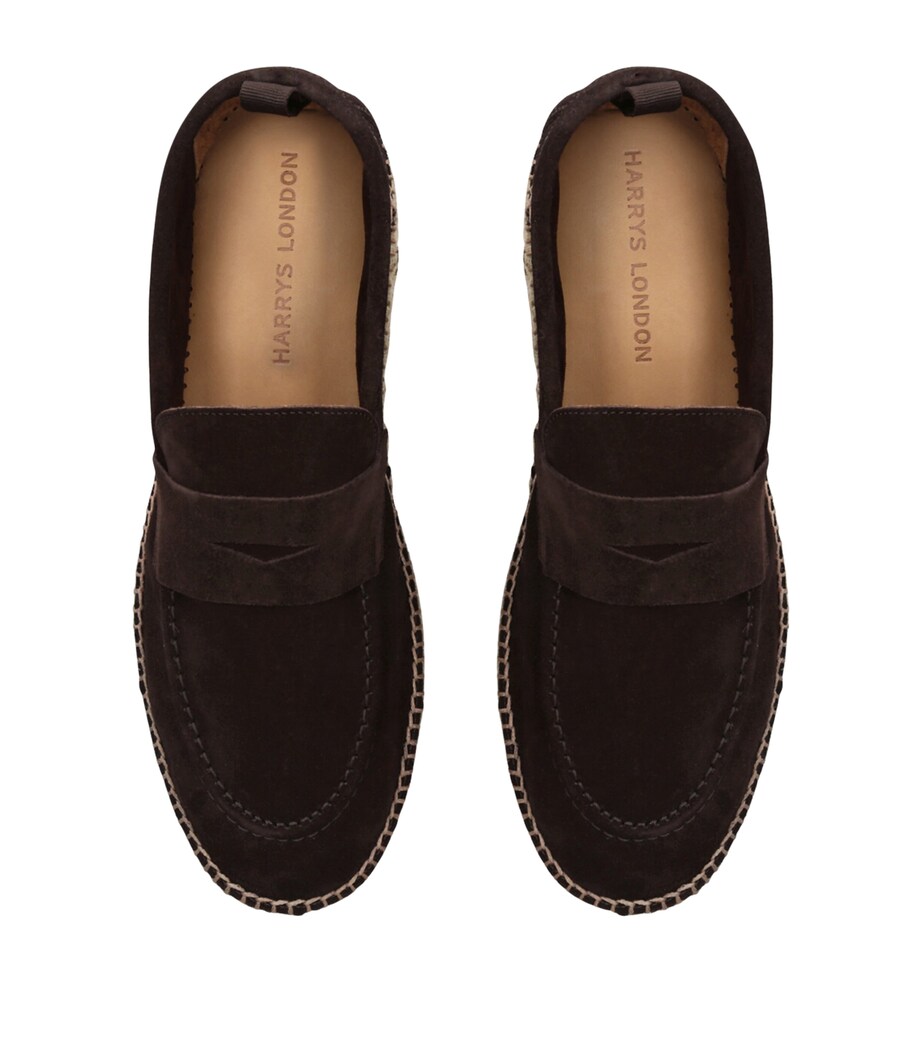 Suede Riviera Espadrille Loafers DARK BROWN Image 4