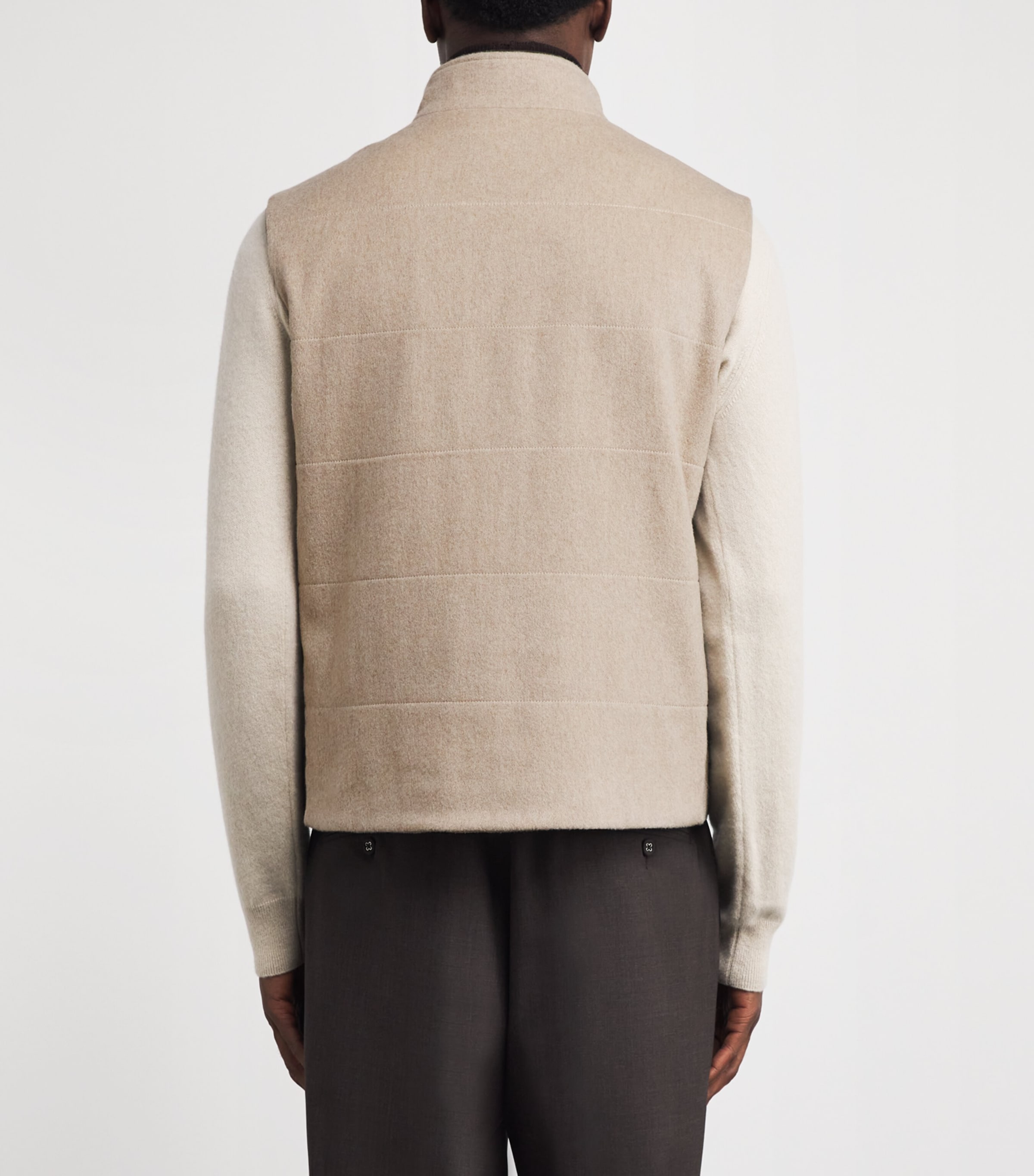 Cashmere Belgravia Gilet OTM OATMEAL Image 4