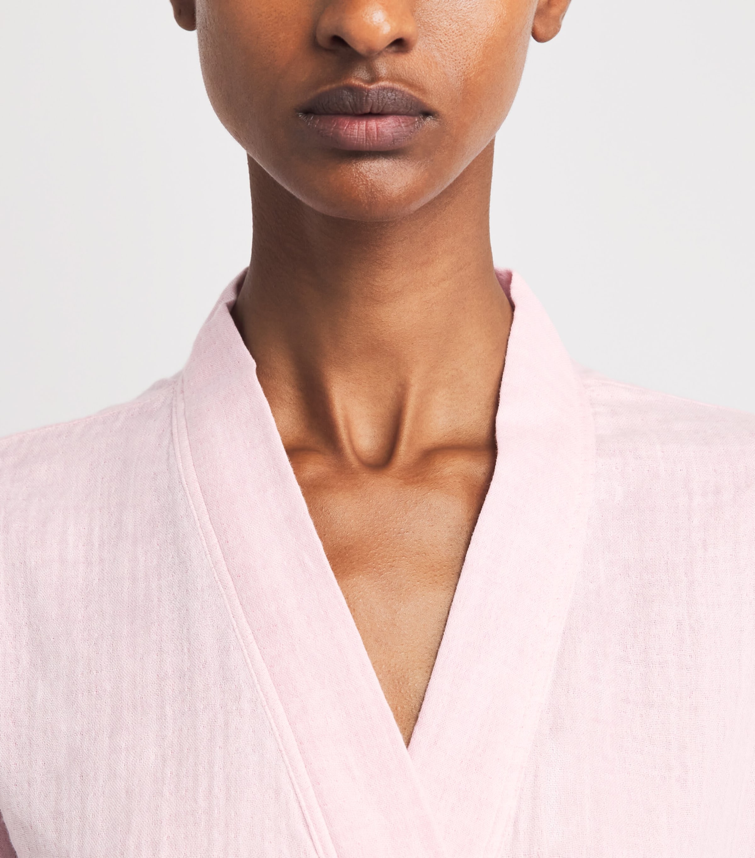 Uchino Cotton Marshmallow Gauze Robe (Small) Light Pink Image 3