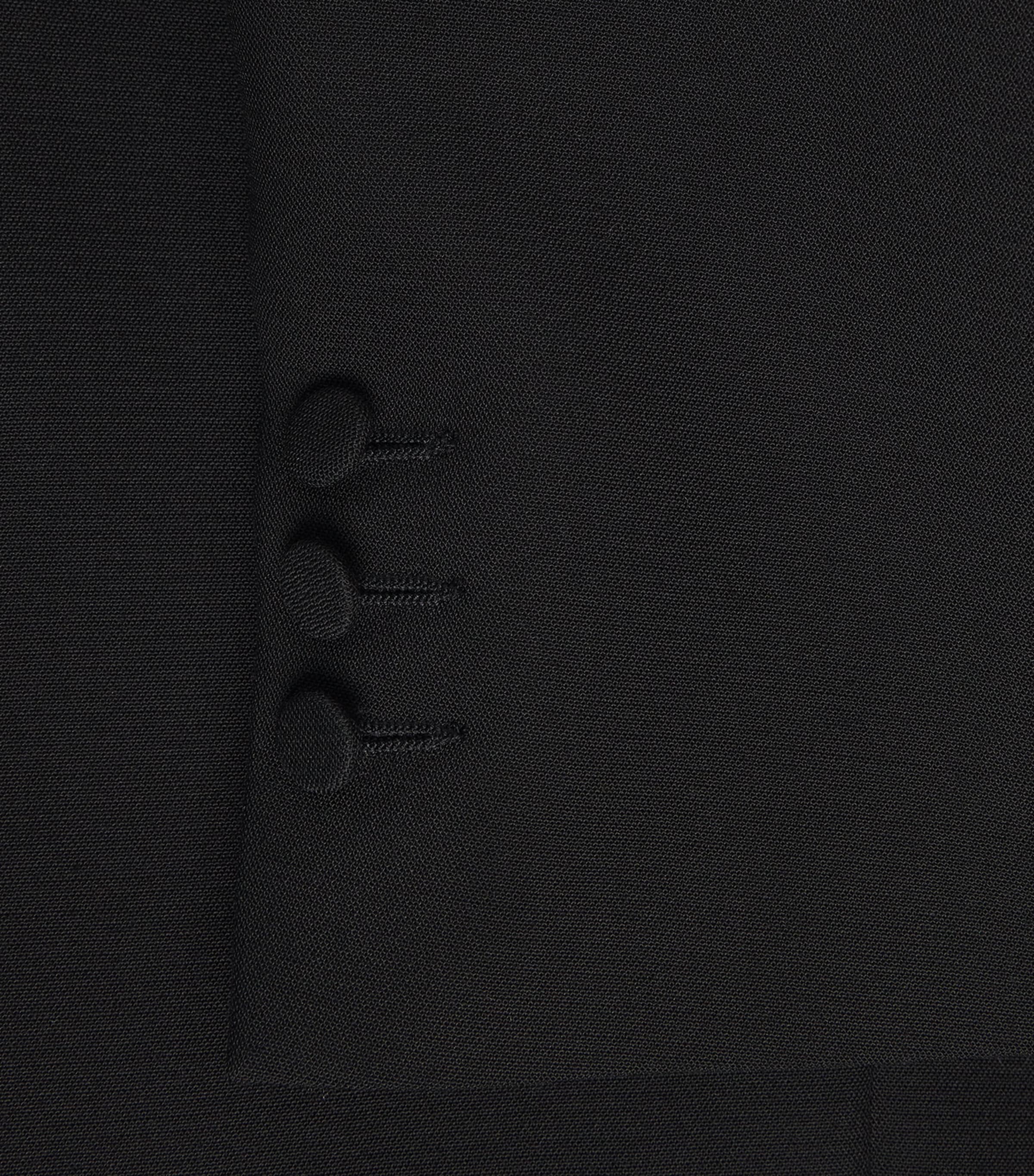 Satin-Collar Blazer BLACK Image 5