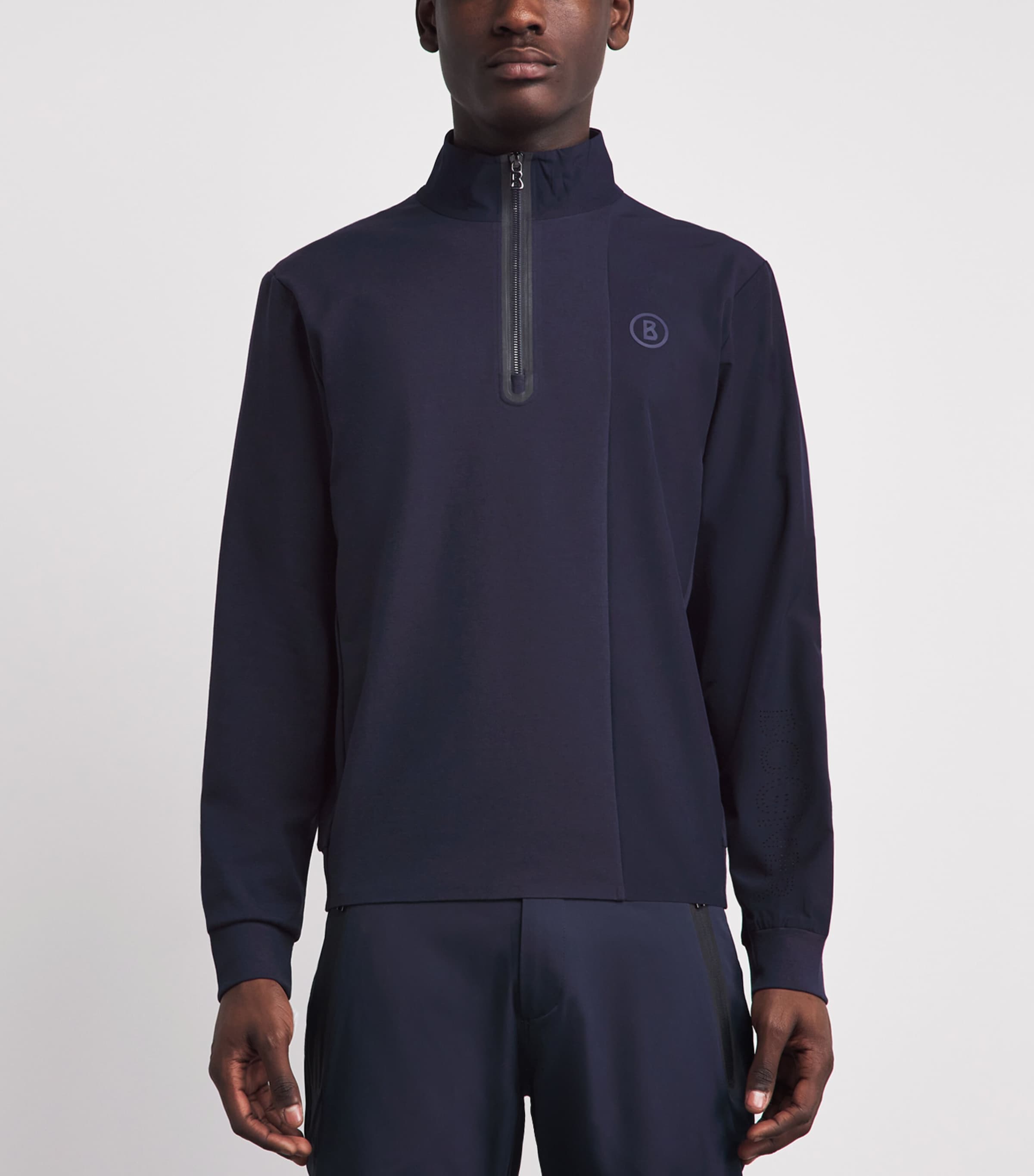 Bogner Mens Cotton-Blend Connor Quarter-Zip Sweatshirt Image 4