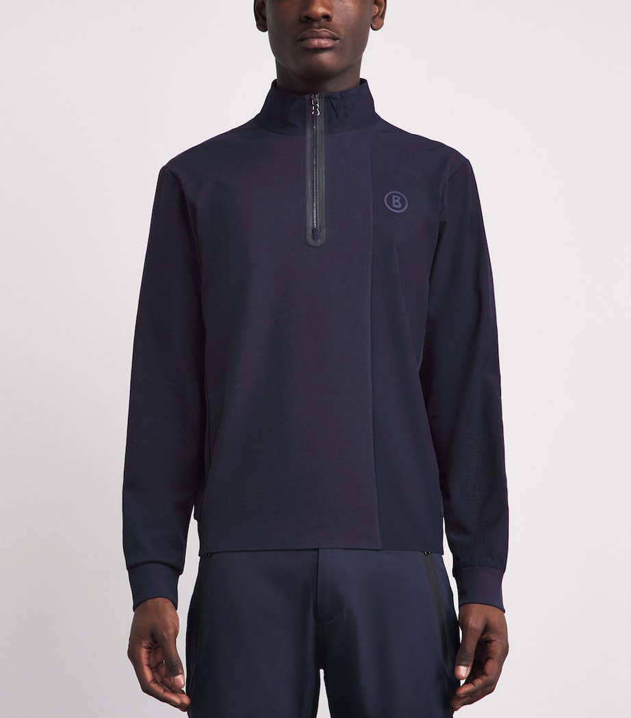 Bogner Mens Cotton-Blend Connor Quarter-Zip Sweatshirt Image 4