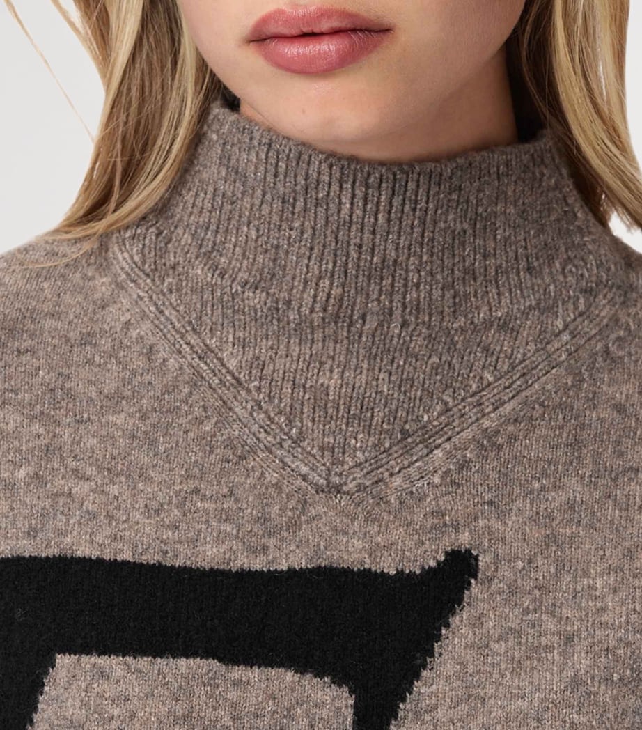 A Star Rollneck Sweater DOE BROWN/BLACK Image 5