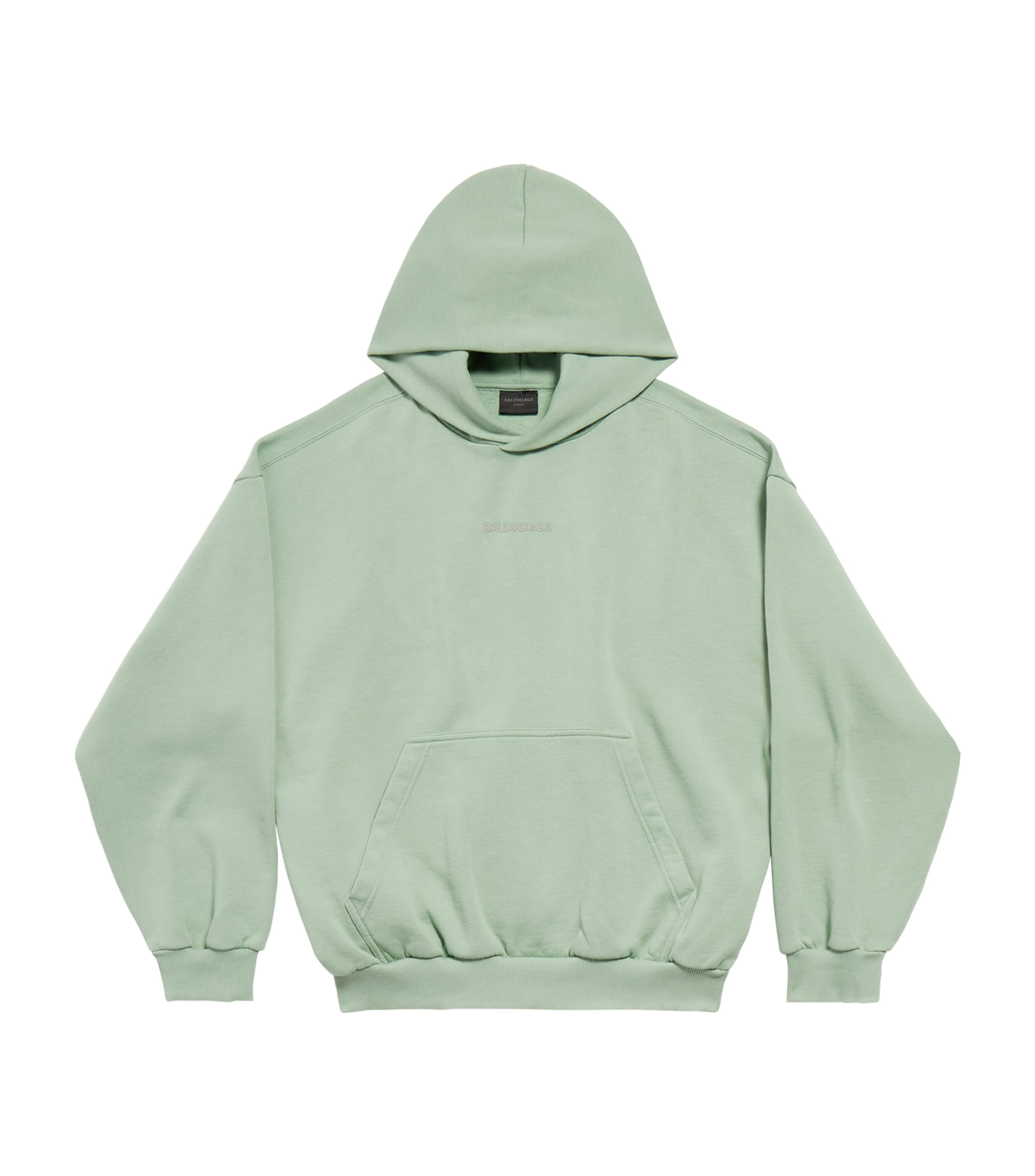 Balenciaga Green Cotton Logo Hoodie | Harrods US
